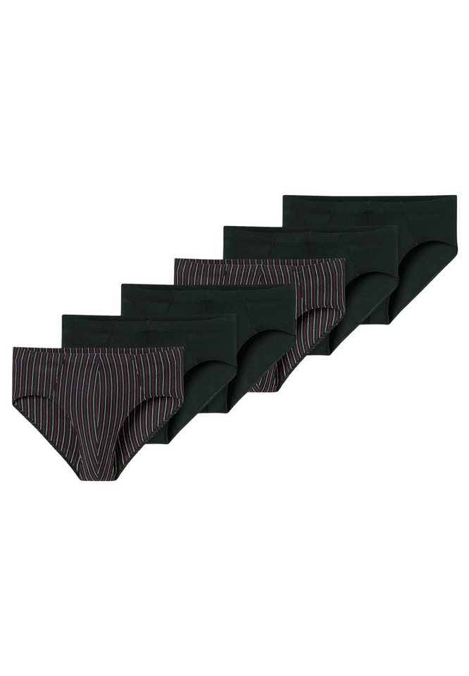 Schiesser Slip 6er Pack 95/5 Essentials (Spar-Set, 6-St) Mini Slip / Unterhose - Baumwolle - ohne Eingriff - Atmungsaktiv