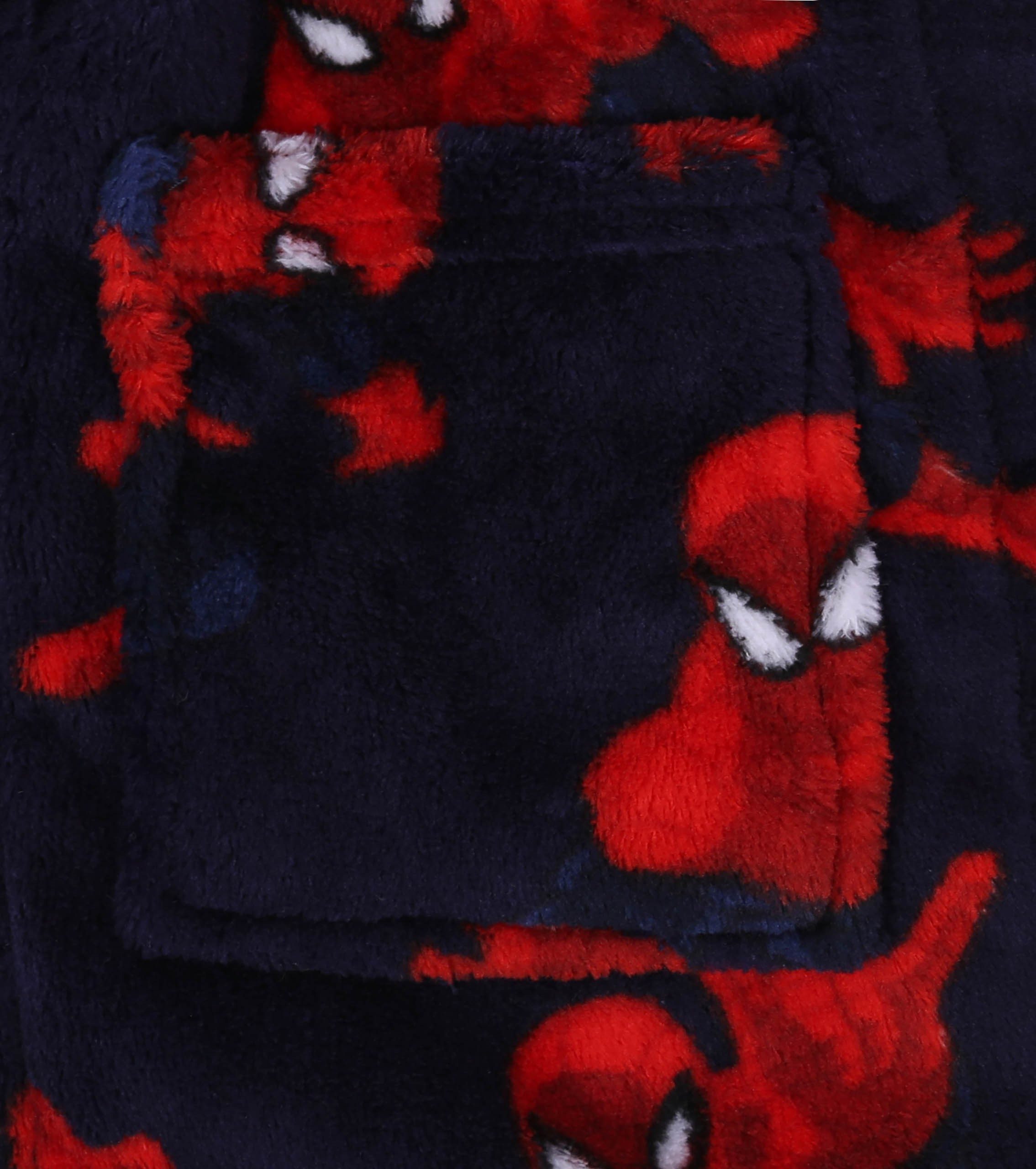 MARVEL Kinderbademantel Ein marienblau-roter Spiderman MARVEL Bademantel 18-24 Monate