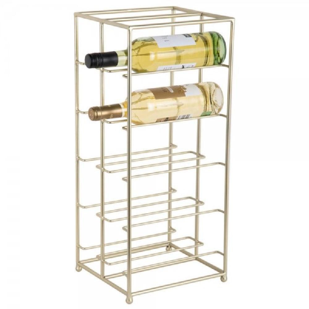 Present Time Weinregal Weinregal Wine Rack Dual Floor Gold