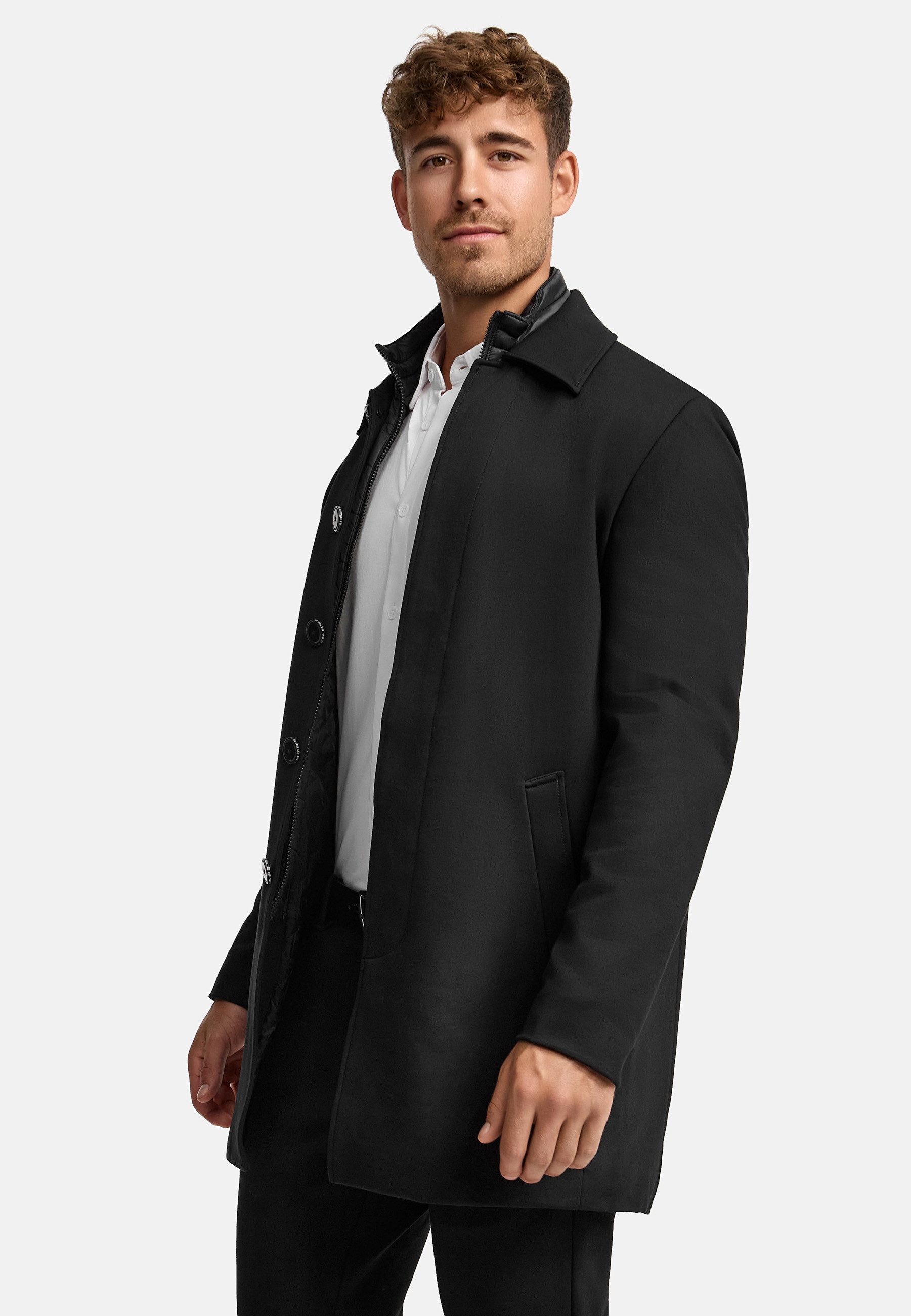 Indicode Kurzmantel Herren INBenyome Mantel Winter Herrenmantel