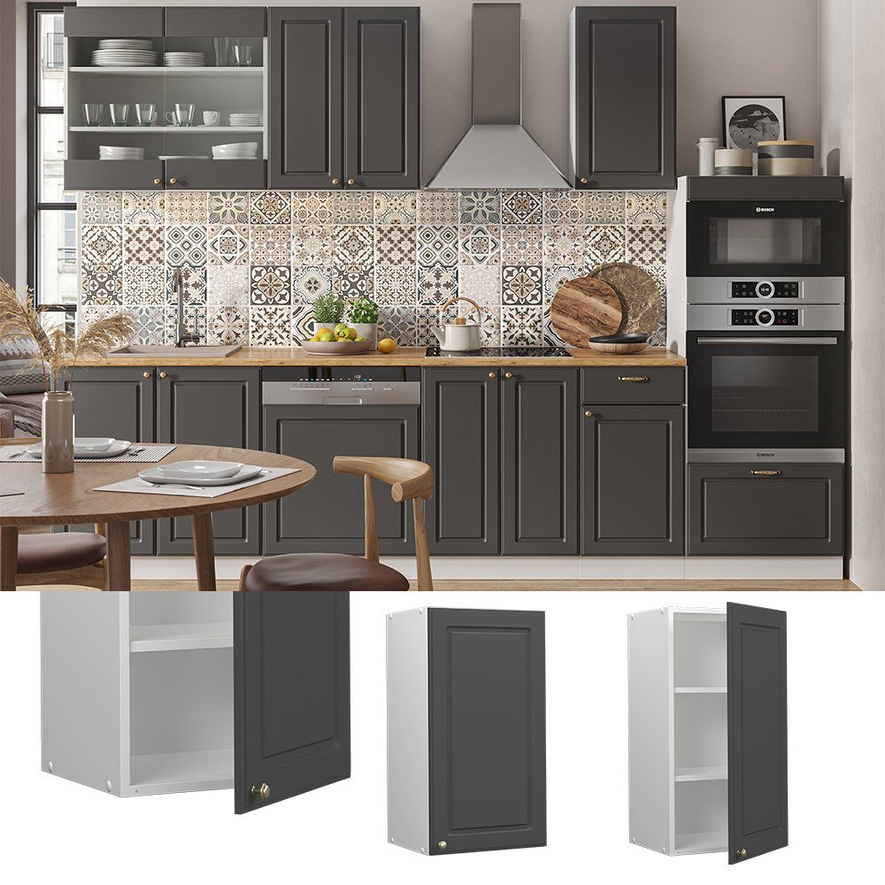 Vicco Hängeschrank Fame-Line, Anthrazit-Gold/Weiß, 40 cm günstig online kaufen
