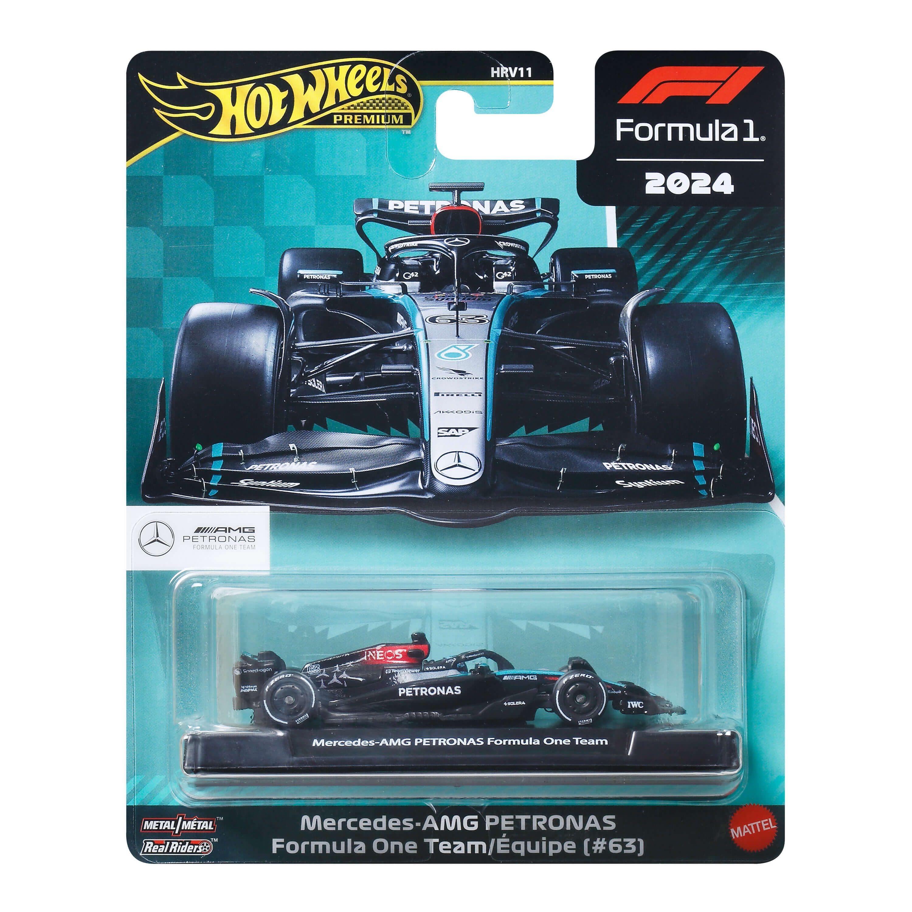 Mattel® Spielzeug-Auto Hot Wheels Race - Mercedes-Benz, 2024 Livery George Russell