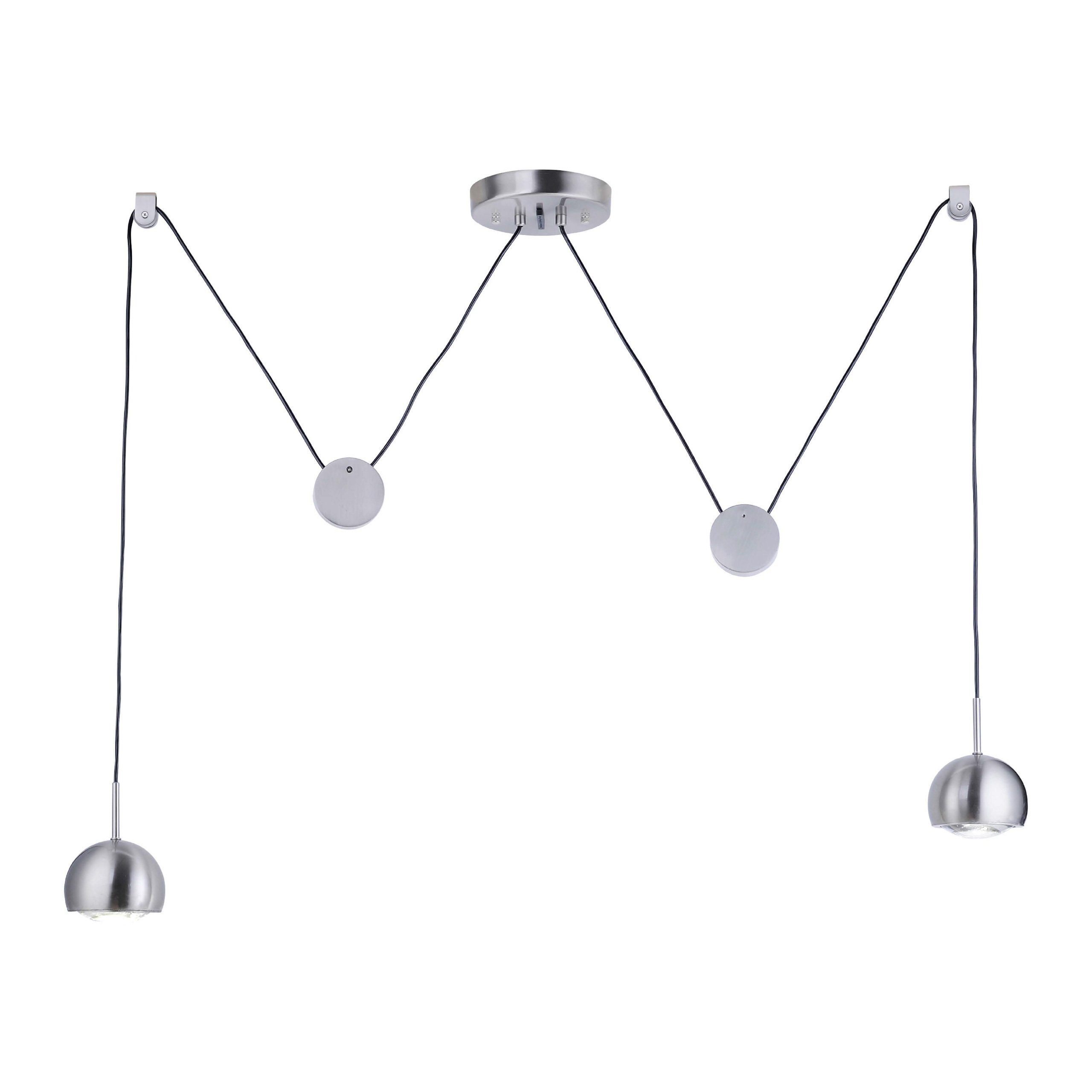 Paul Neuhaus Smarte LED-Leuchte Pendellampe Smart Home Q - ADAM CCT, CCT-Farbtemperaturregelung, RGB-Farbwechsel, mit Leuchtmittel, Warmweiß bis Tageslichtweiß, Zugpendel dimmbar per Fernbedienung, Farbwechsel
