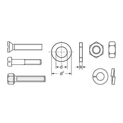 Schrauben-Set 803596 Kombi-Schrauben-Sortiment Nachfüllpackung 3000 Teile