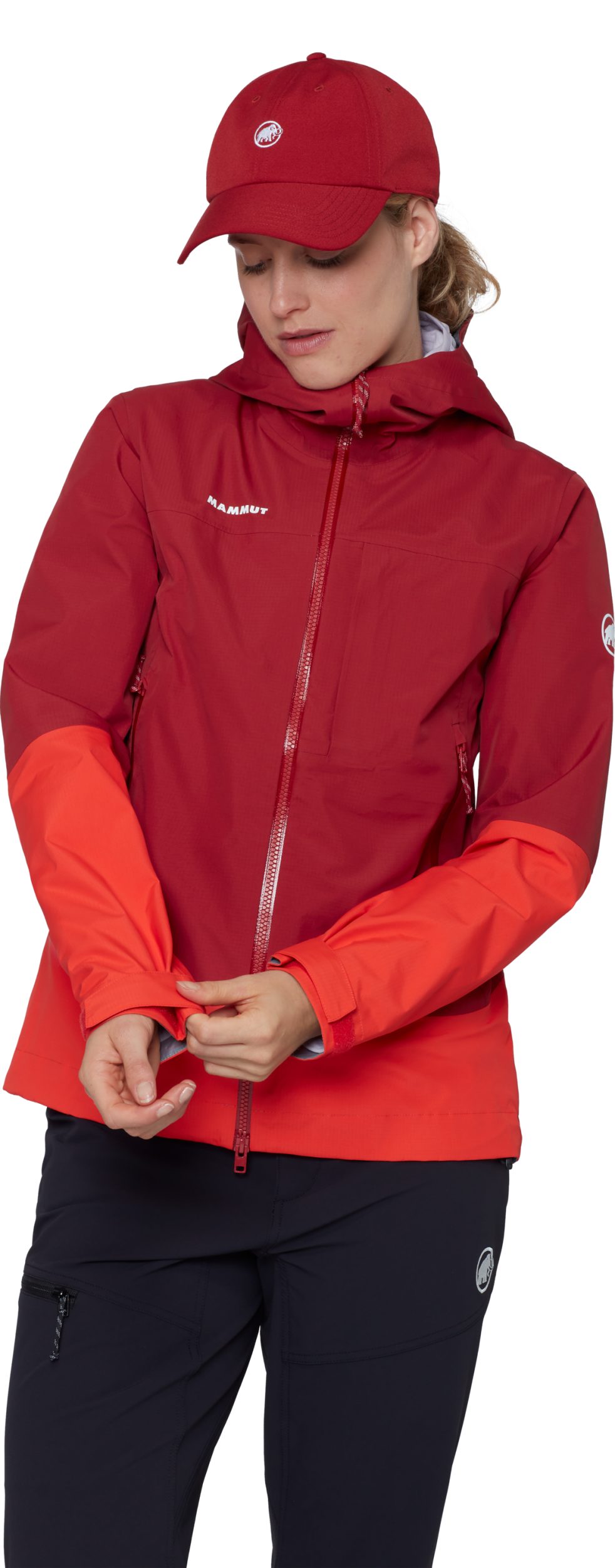 Mammut Funktionsjacke Alto Guide HS Hooded Jacket Women DARK MAMMUT RED-MAMMUT RED