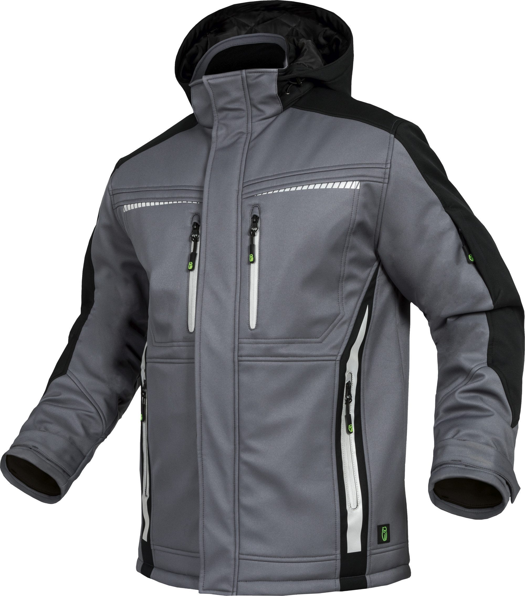 Leibwächter Winterjacke Flex-Line Herren Winter Softshelljacke wärmend, kälteisolierend,verstellbare Bündchen und Saum, 7 Taschen