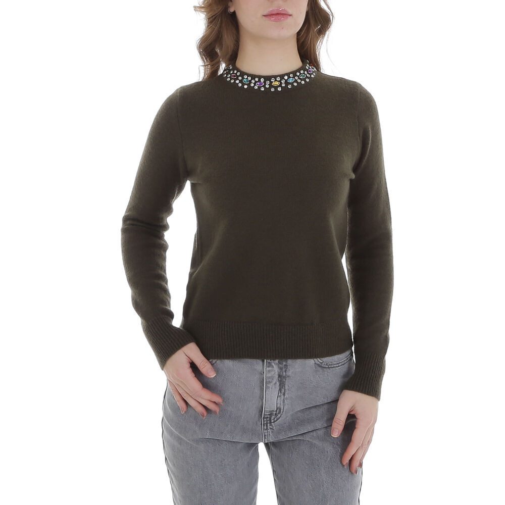 Ital-Design Strickpullover Damen Freizeit (88578849) Strass günstig online kaufen