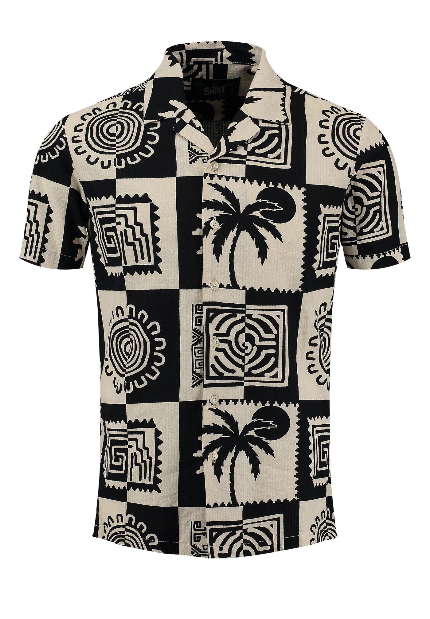 Key Largo Kurzarmhemd MSH KLBLOCK 1/2 patterned (1-tlg)