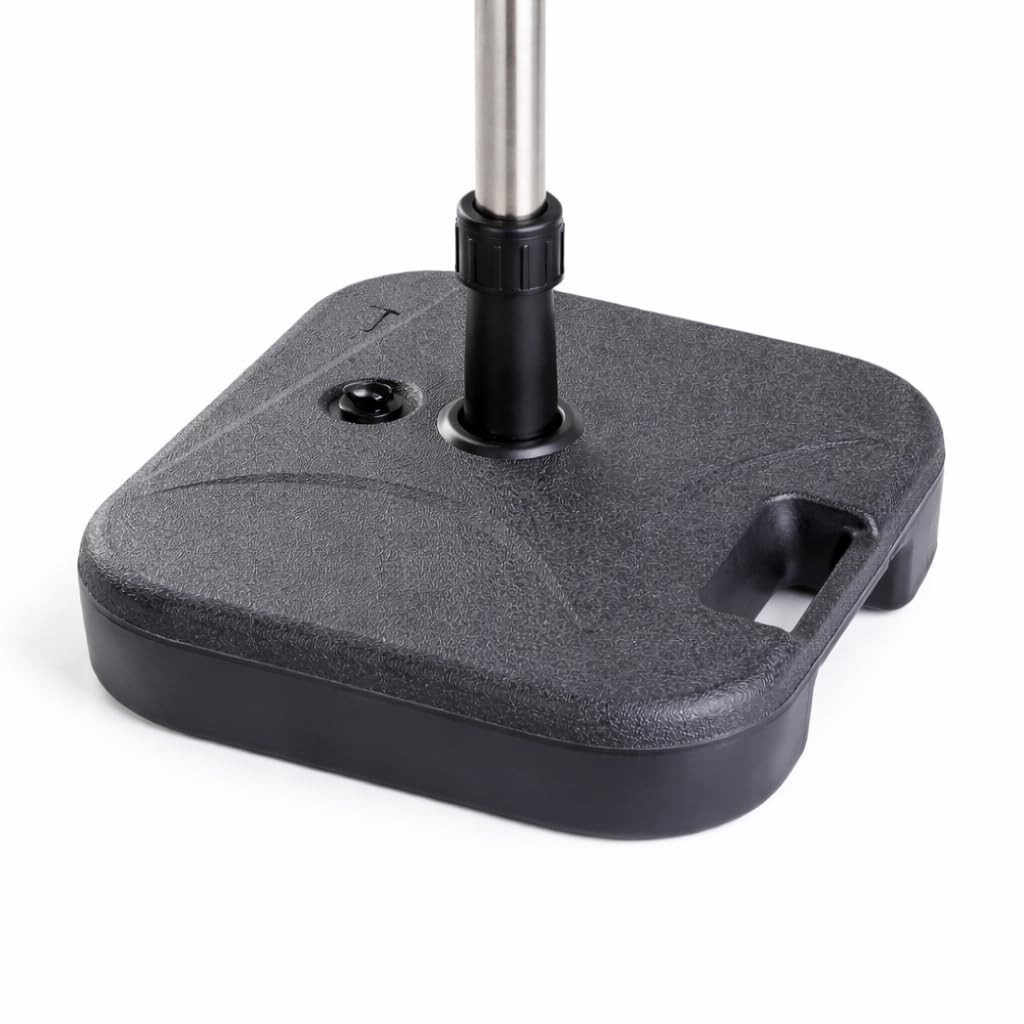 toolmate® Schirmständer Sonnenschirmständer für Ampelschirme – Bodenkreuz Schirmgewichte