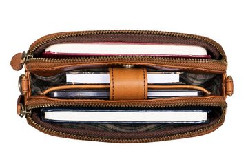 Benthill Umhängetasche Damen Reisetasche Echt Leder Reisebrieftasche Umhängetasche, Umhängegurt Reißverschlussfach