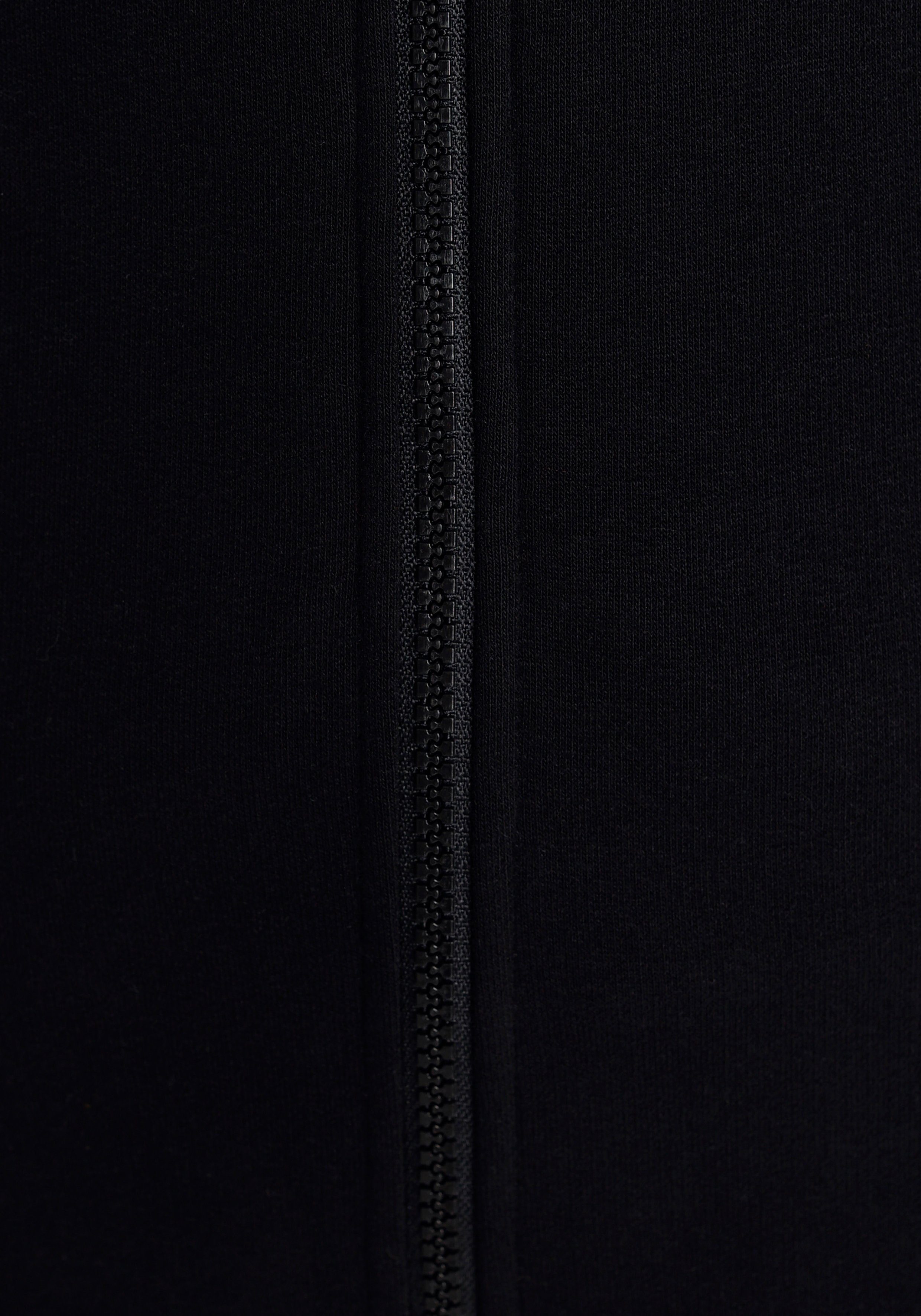 KangaROOS aus besonders schwarz Kapuzensweatjacke NEUE French-Terry - KOLLEKTION dickem & weichem