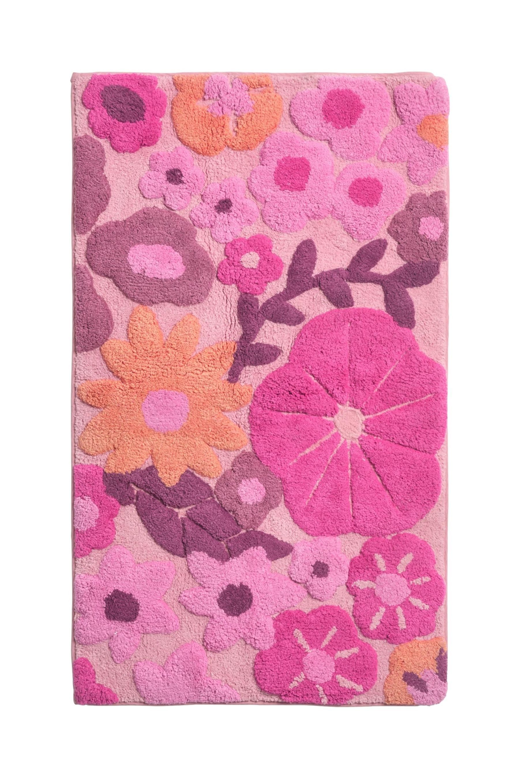 Next Badematte Badematter mit Blumen-Print aus 100 % Baumwolle, Höhe 80 mm, günstig online kaufen