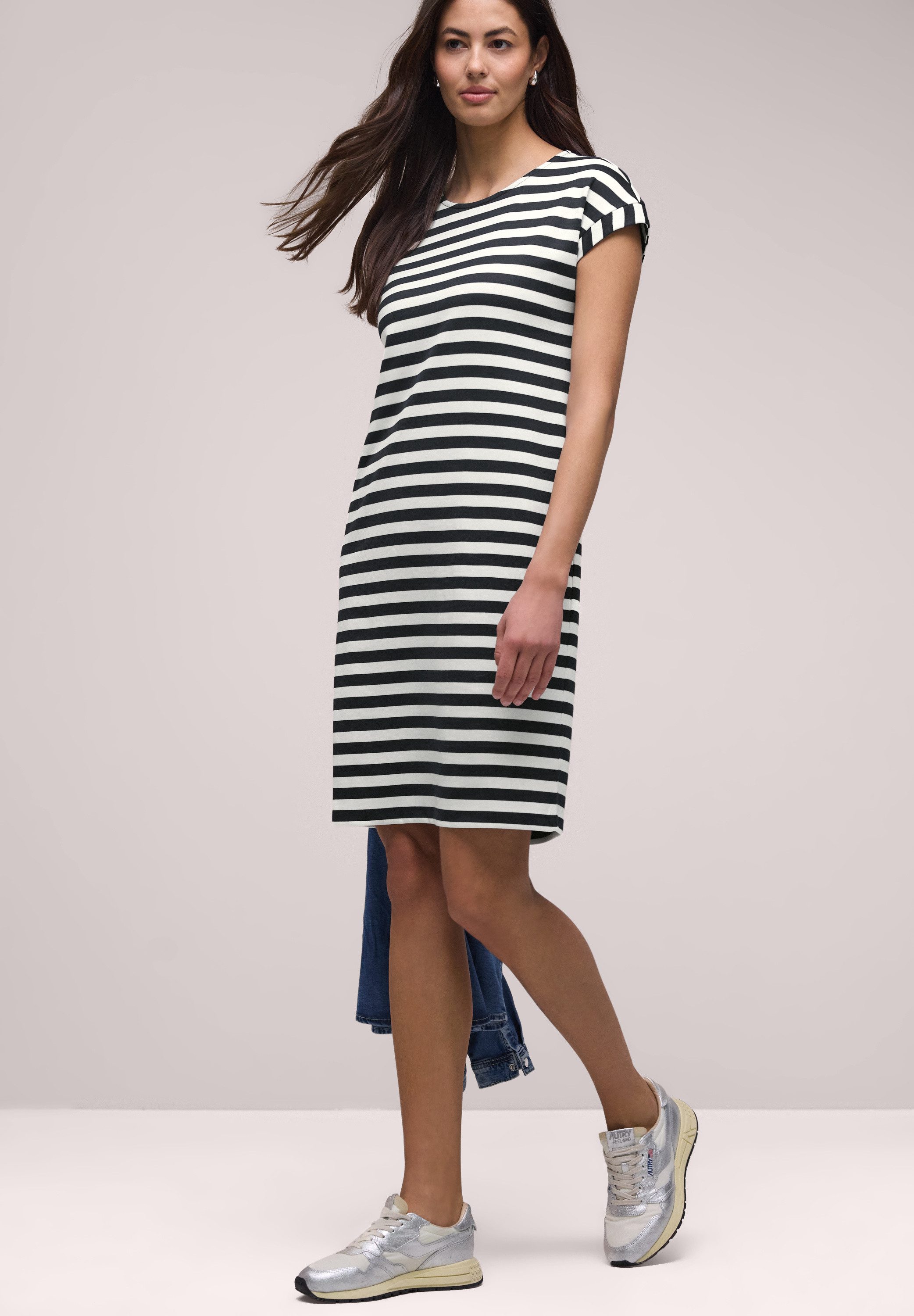 STREET ONE Jerseykleid im Streifendesign günstig online kaufen