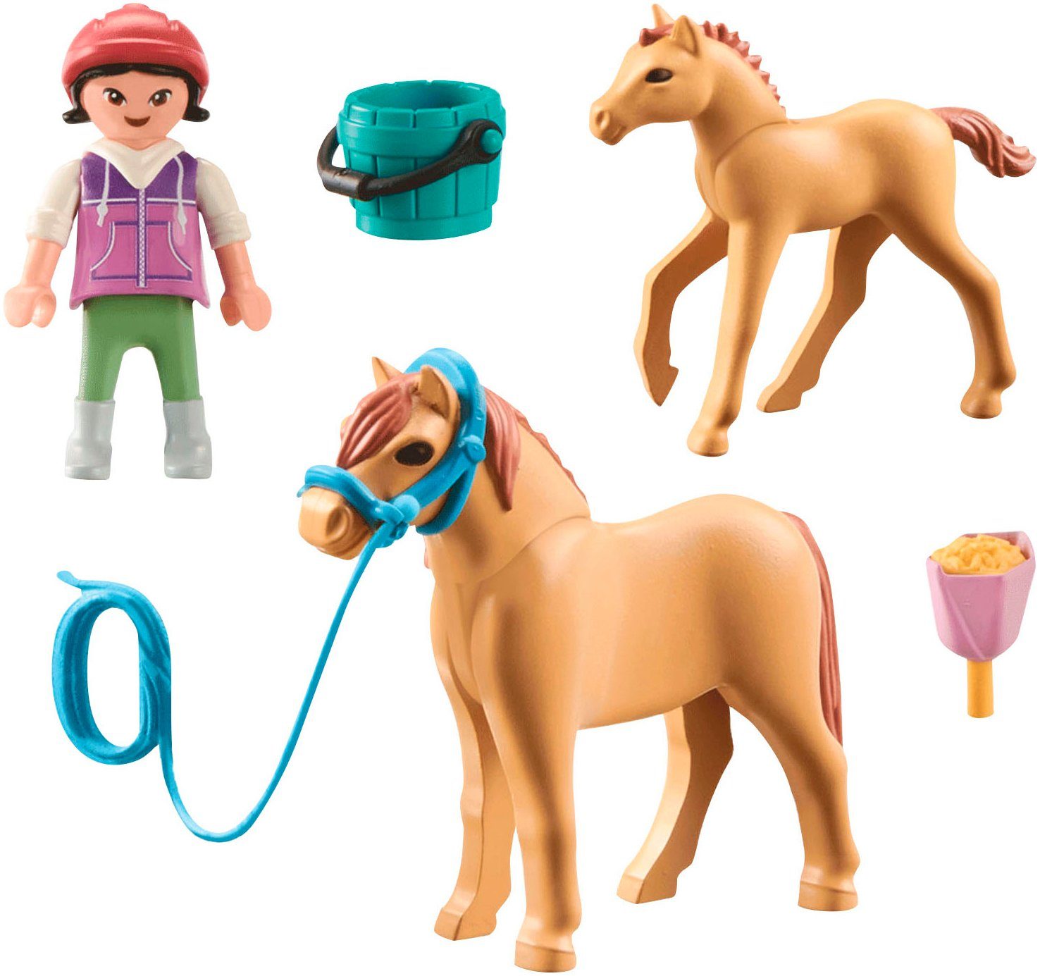 Playmobil® Kind mit Pony und Fohlen (71498), Horses of Waterfall Konstrukti günstig online kaufen