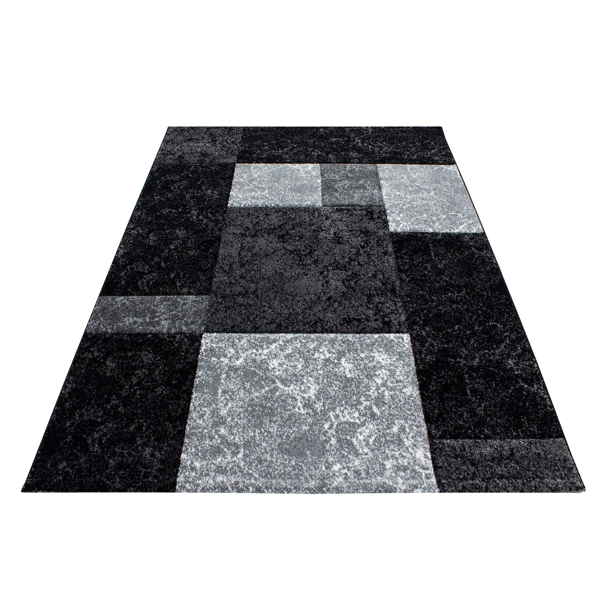 Carpettex Frisé-Teppich Kariert Design, Läufer, Höhe: günstig online kaufen