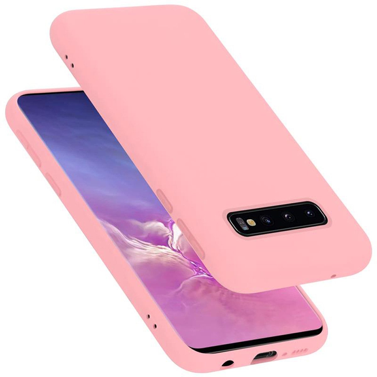 Cadorabo Handyhülle für Samsung Galaxy S10 4G Hülle Samsung Galaxy S10 4G, Flexible Hülle TPU Silikon Schutzhülle Back Cover Case