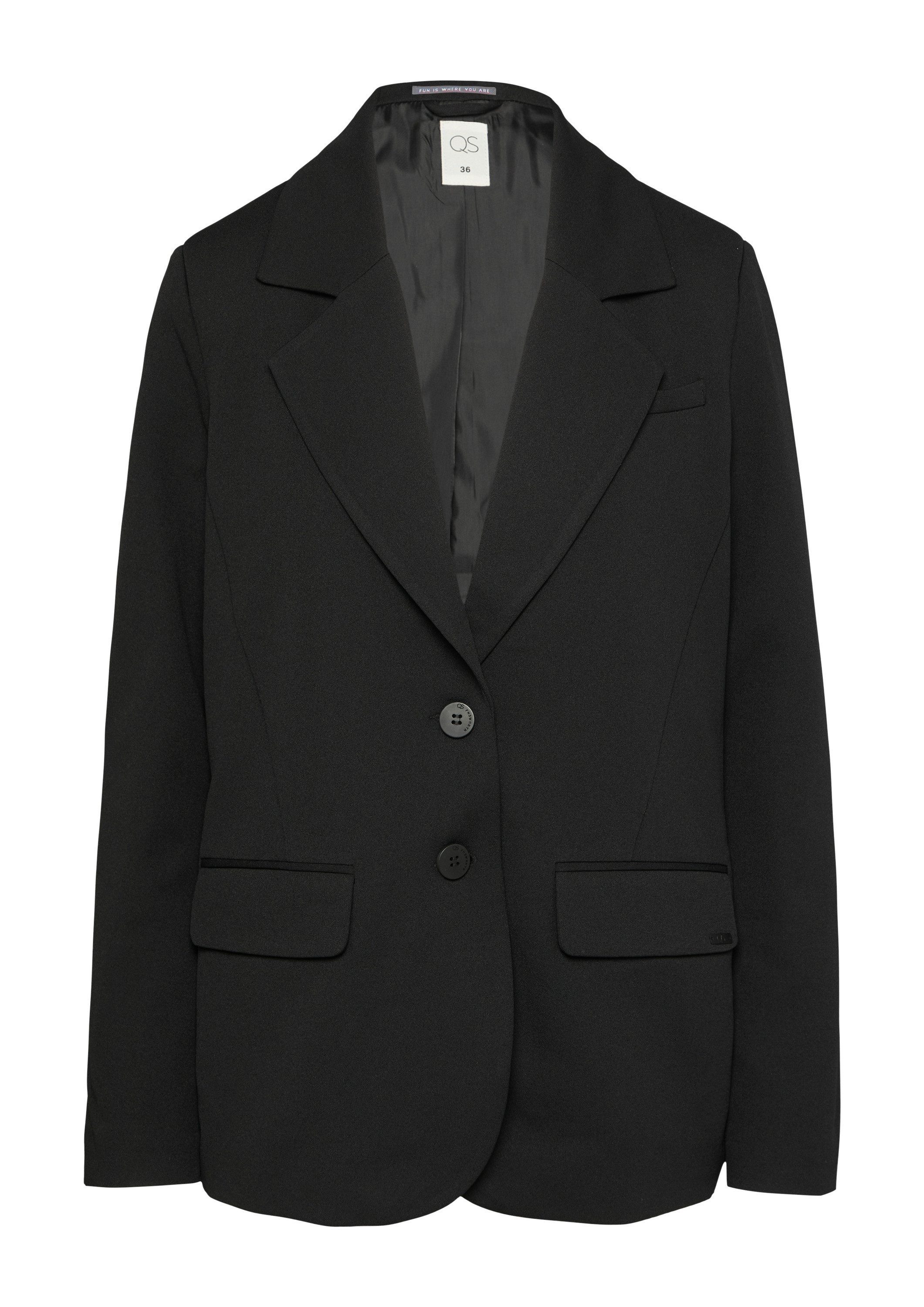 QS Jackenblazer Indoor-Blazer Blazer mit Reverskragen günstig online kaufen