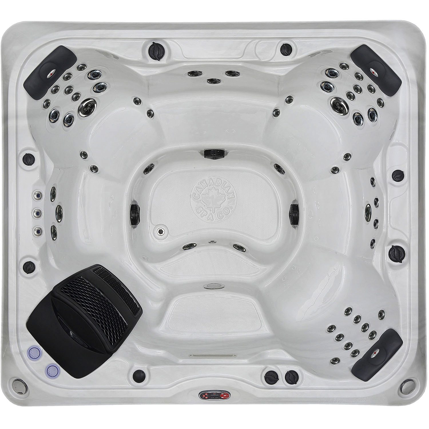 Canadian Spa GmbH Whirlpool Kingston UV, 240 cm x 216 cm, für 6 Personen, Inkl. UV & Ozon