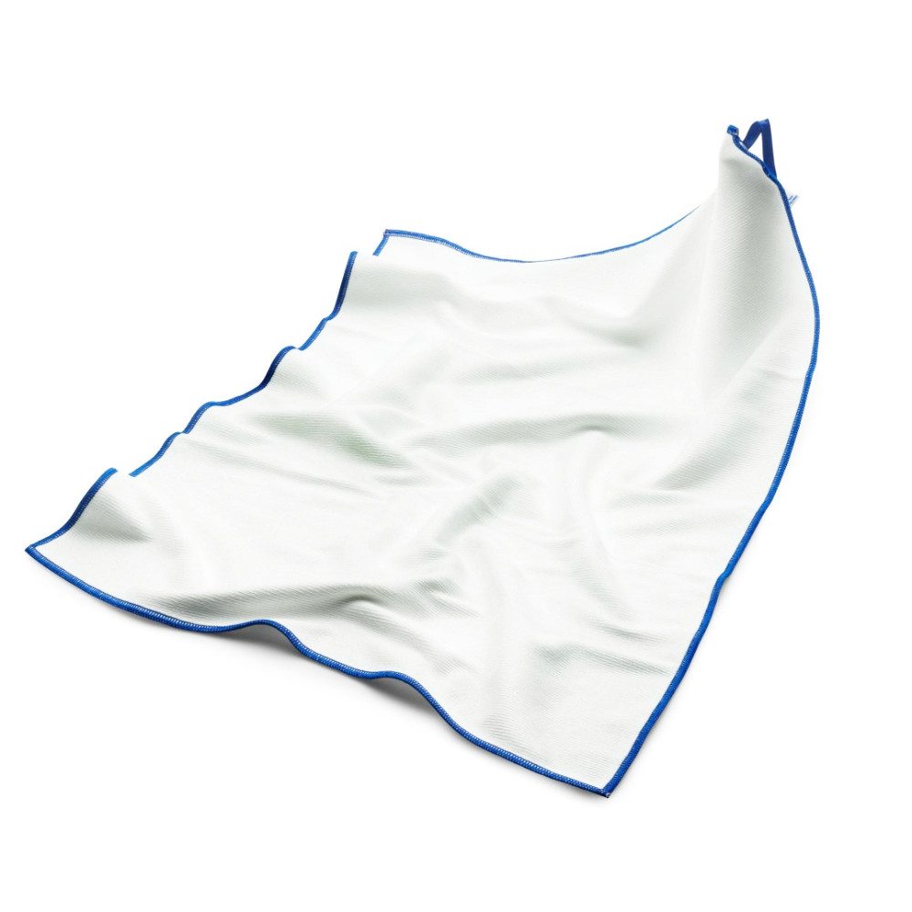 SAUGAUF Set Polier- & Geschirrtücher Mega Glanz auf jedem Glas in 4 Farben Mikrofasertuch (1 SET Tücher mit den Farben Grün, Blau, Grau, Weiß, 1-tlg., 1 SET Tüc – Bild 4 von 5