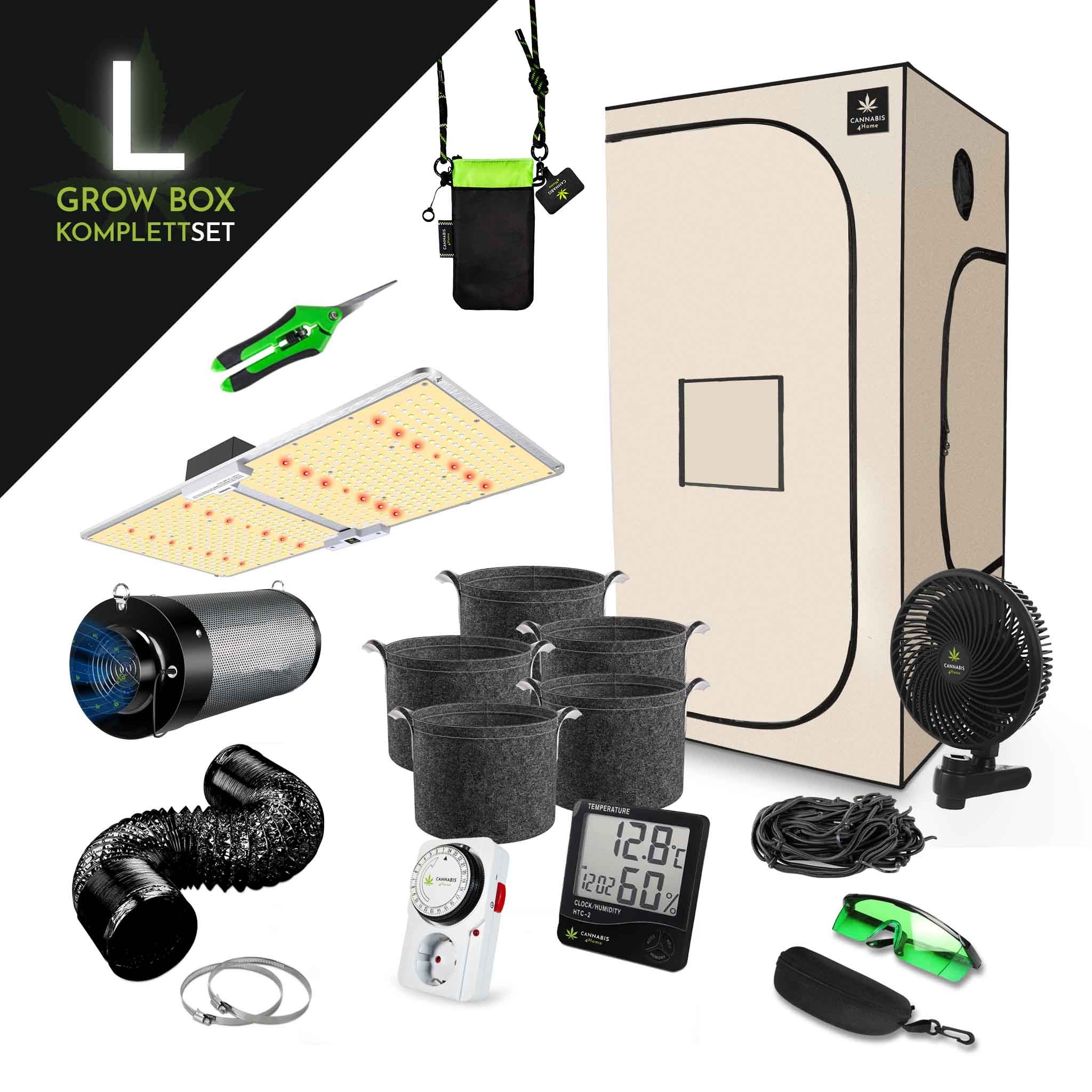 Cannabis 4 Home Gewächshaus Canna4Home GrowBox Komplettset 100 x 100 x 200c günstig online kaufen
