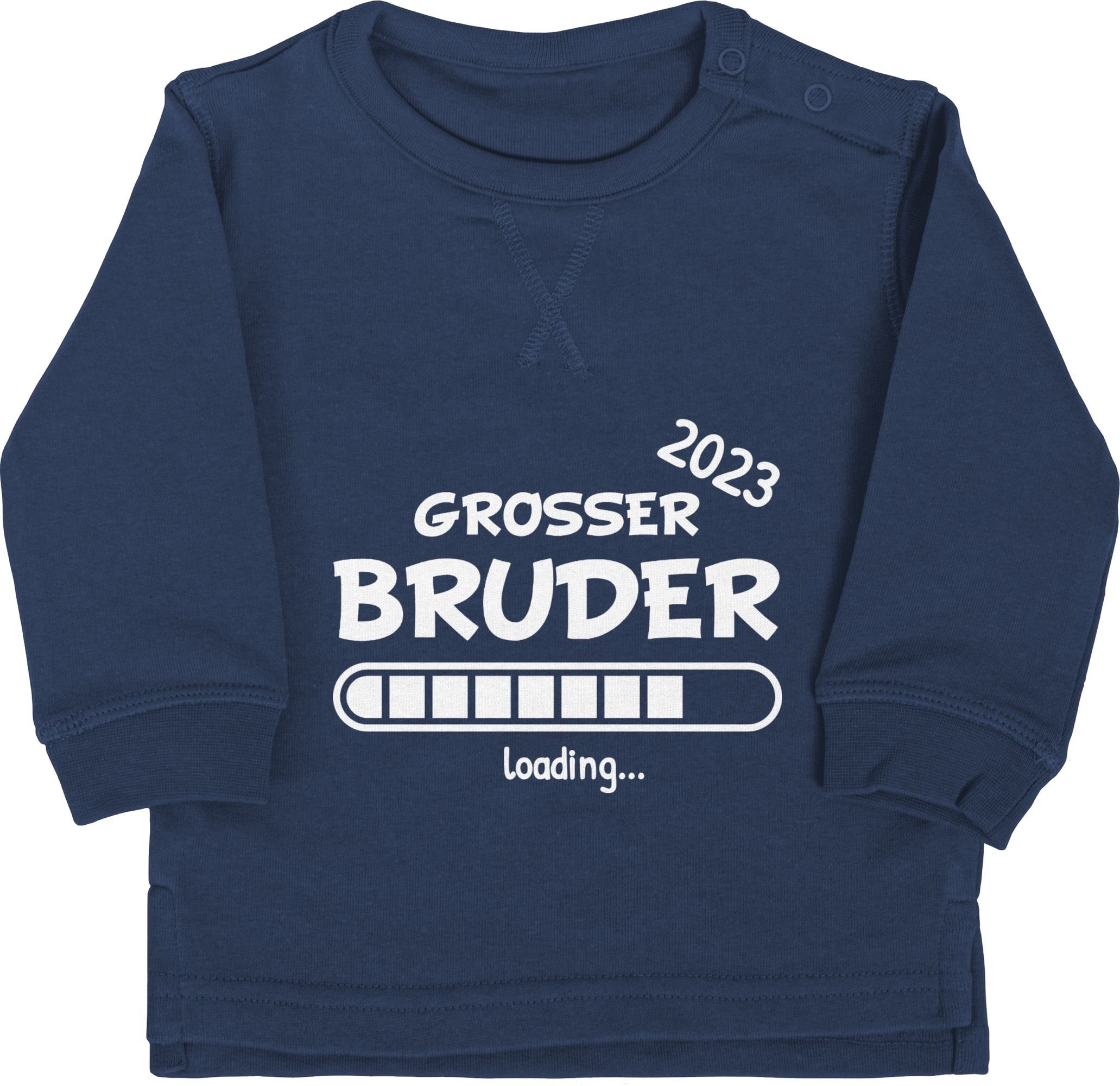 Shirtracer Sweatshirt Großer Bruder loading 2023 Großer Bruder 1 Navy Blau