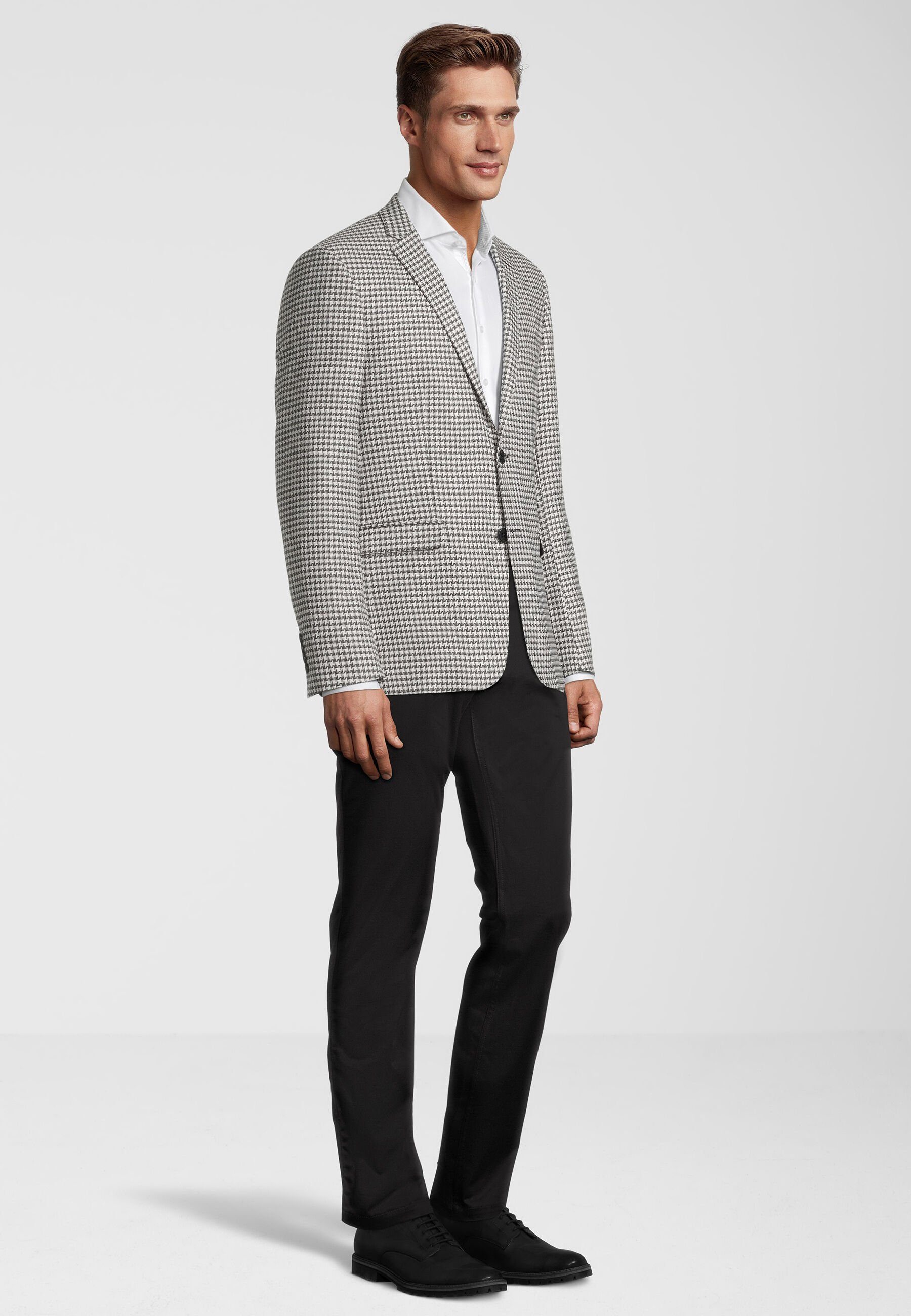 SteffenKlein Anzugsakko Slim Fit (1-tlg) Hahnentritt