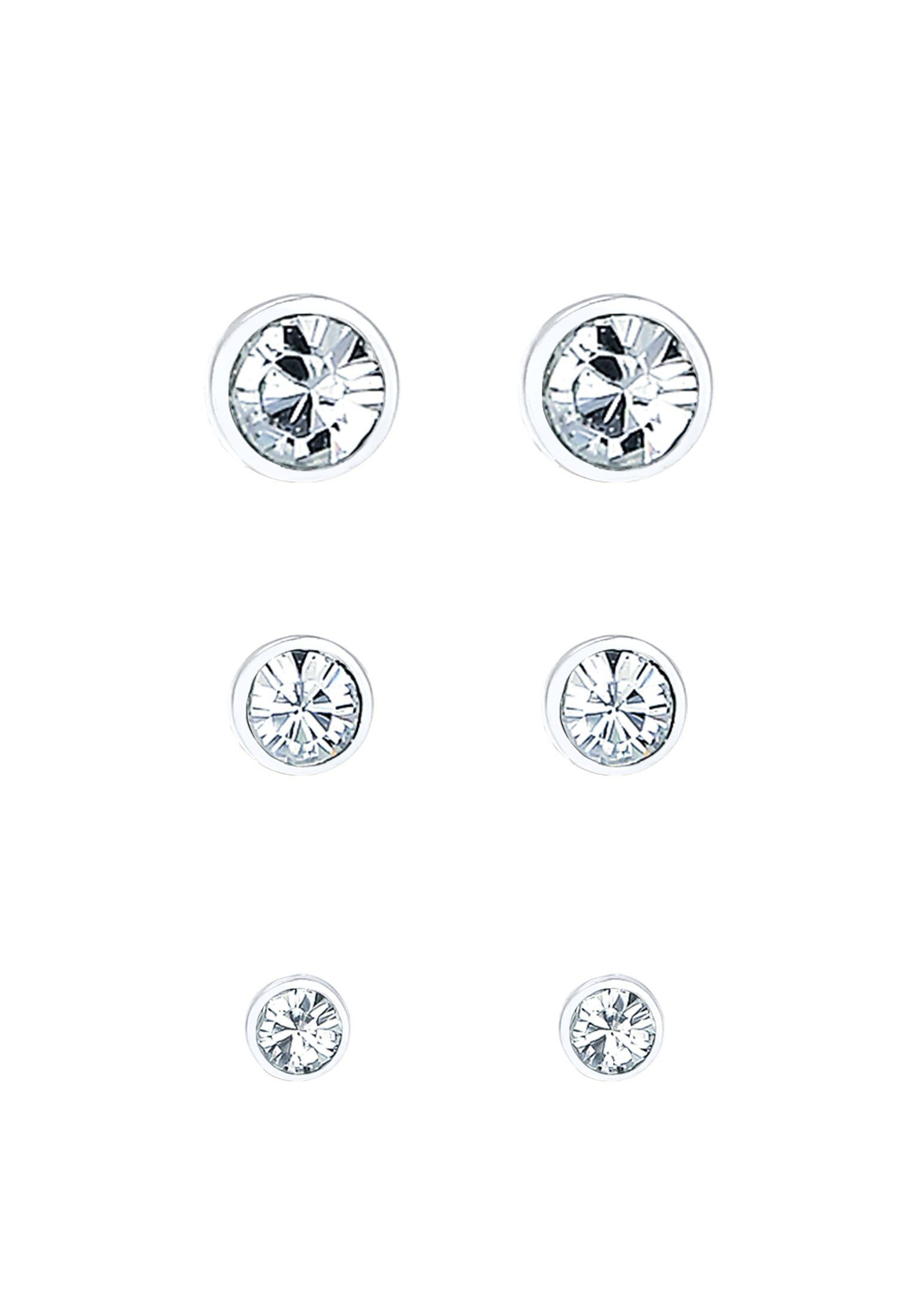 Elli Ohrring-Set Stecker 925 Silber, mit Kristallen von Swarovski®