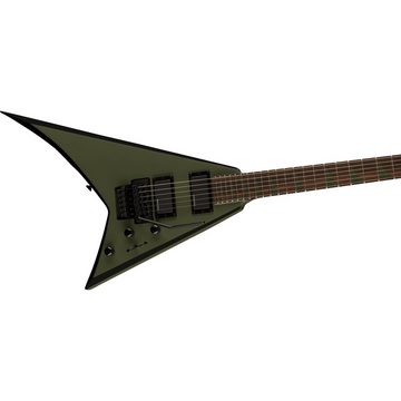 Jackson E-Gitarre, X Series Rhoads RRX24 Matte Army Drab/ Black Bevel - E-Gitarre