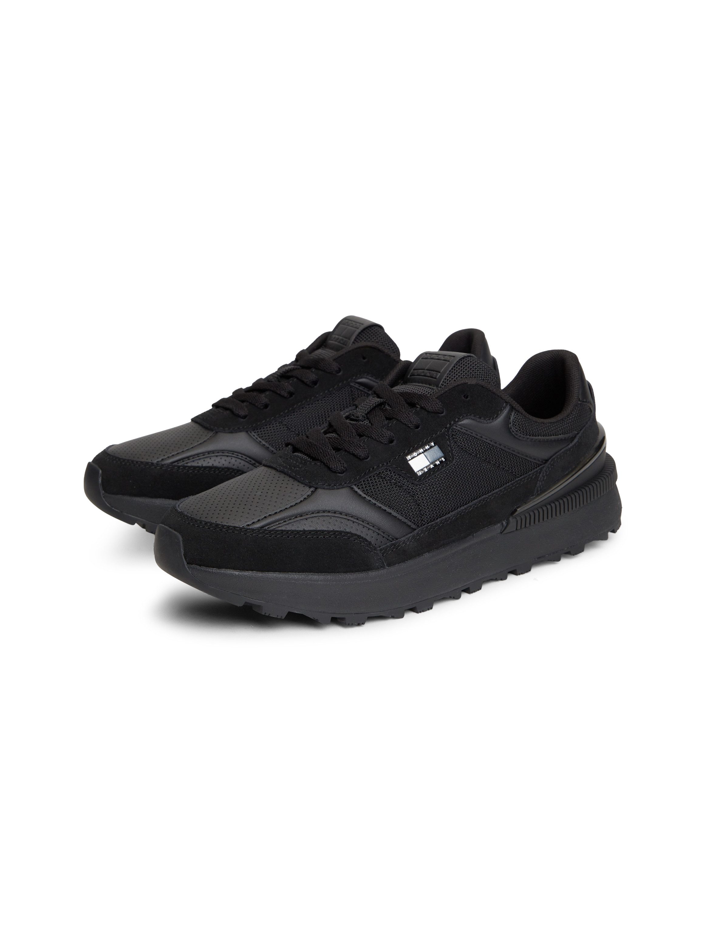 Tommy Jeans TOMMY JEANS MIX RUNNER Sneaker Freizeitschuh, Halbschuh, Schnürer mit Logo-Patch