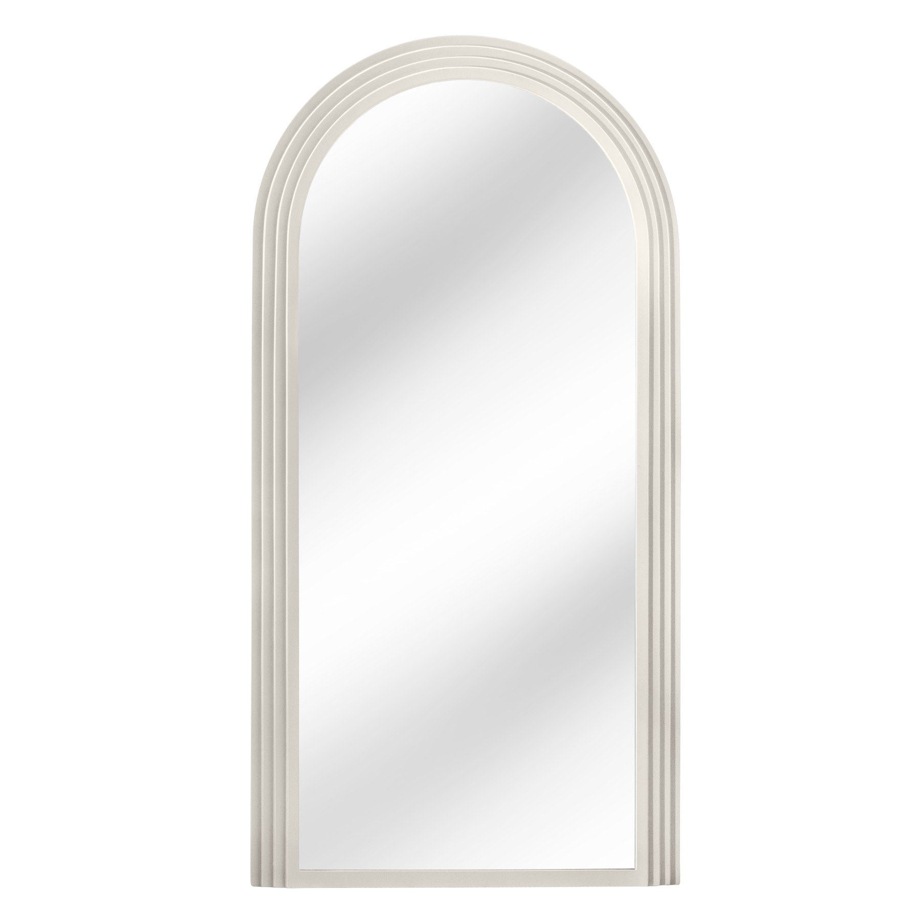 riess-ambiente Зеркало ART DECO 160cm weiß (Einzelartikel, 1-St), Flur · Kunststoff · Rahmen · Rundbogen · Ganzkörper · Groß · Modern