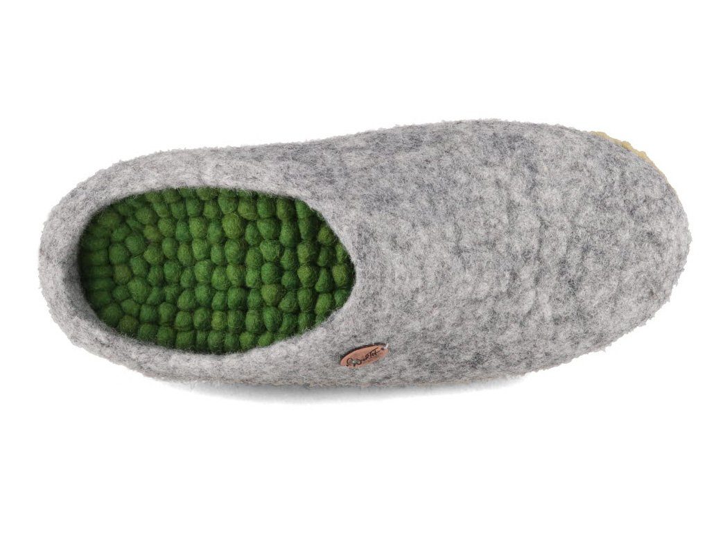 WoolFit grasgrün und handgefilzt Filzkugeln, handvernäht Einlegesohlen Einlegesohle aus