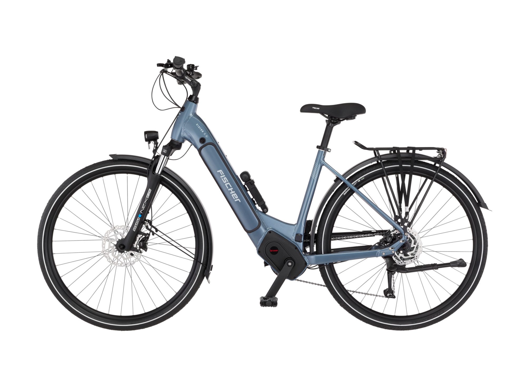 FISCHER Fahrrad E-Bike Trekkingrad VIATOR 6.8I 711 ULTIMATE, 9 Gang Shimano Cues RD-U3020 Schaltwerk, Mittelmotor, 711 Wh