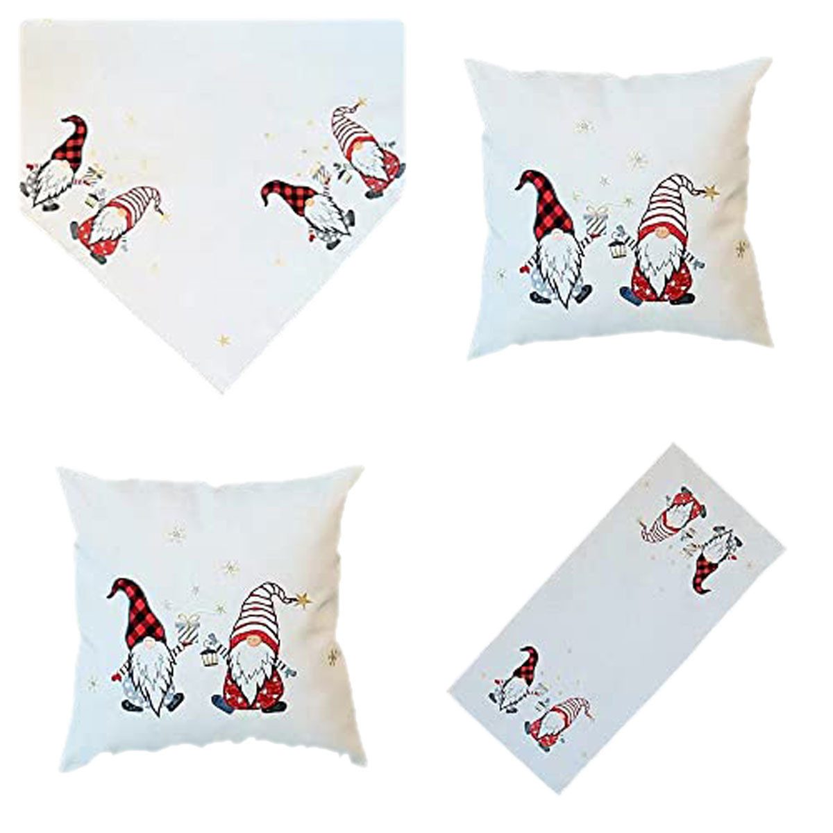 texpot Tischdecke Tischläufer Stickerei Zwei Wichtelmännchen günstig online kaufen