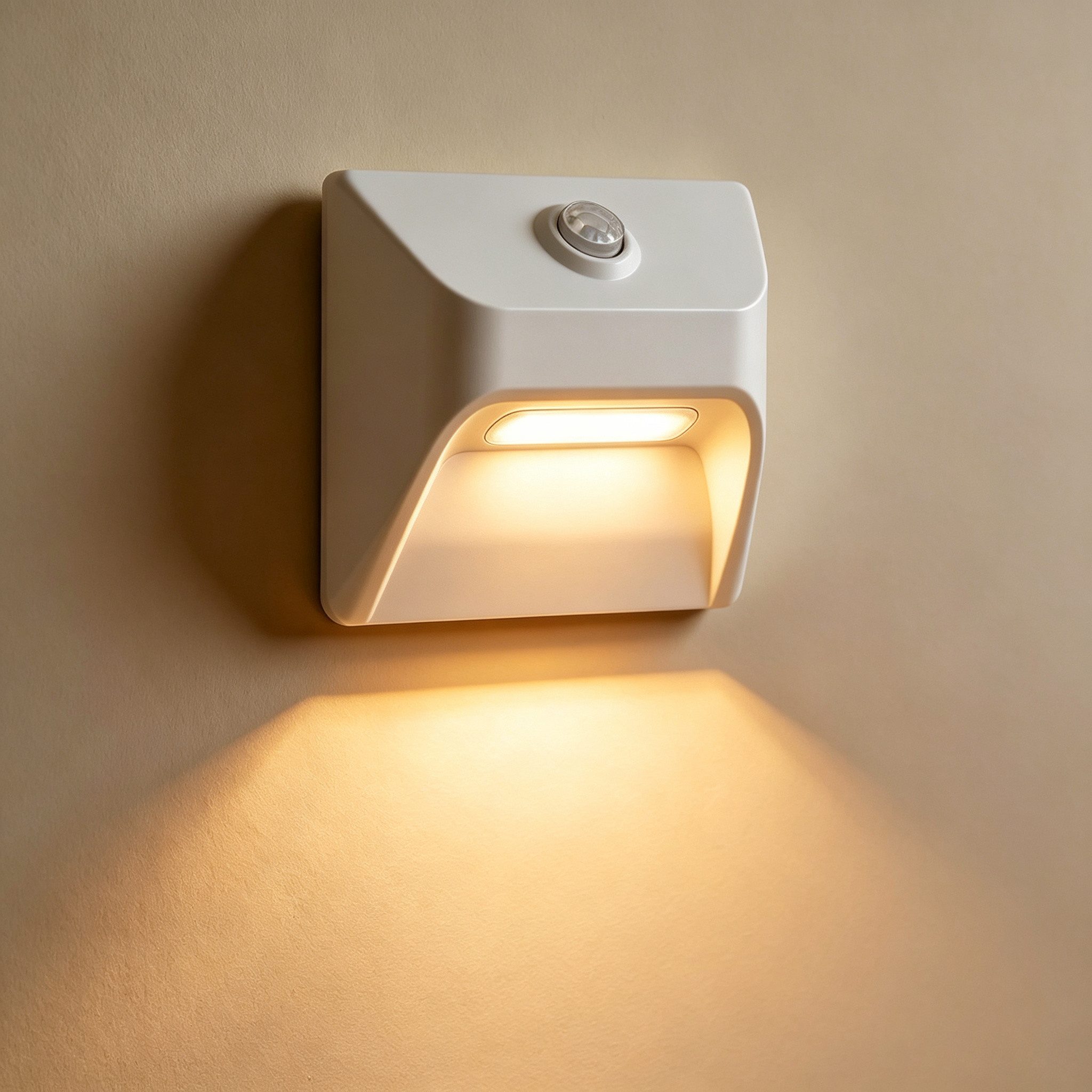Toomoke Nachttischlampe LED Nachtlicht mit Bewegungsmelder für Treppen Flur Schlafzimmer, LED fest integriert, Warmweiß, Akku Treppenlicht mit Bewegungsmelder magnetisch LED Nachtlicht