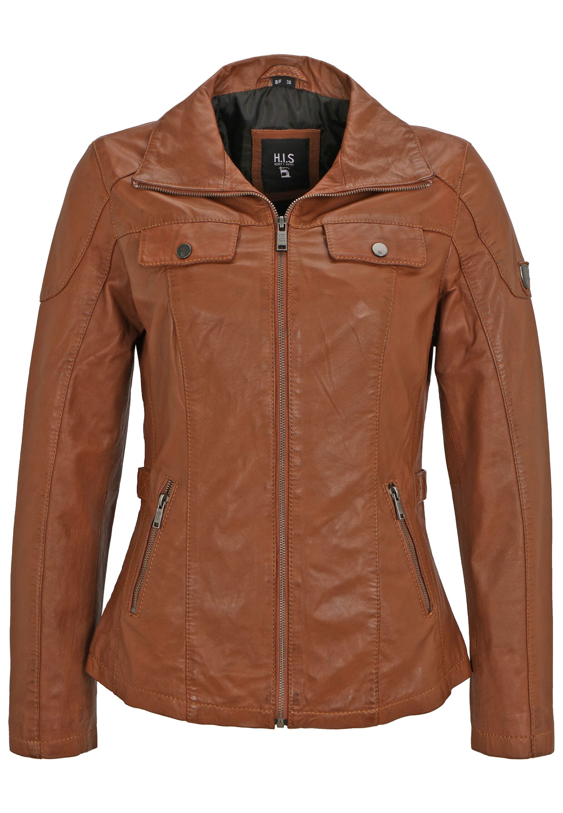 H.I.S Lederjacke SCARLET (1-St) mit seitlicher Schnalle zum Verstellen der Taillenweite – Bild 2 von 5