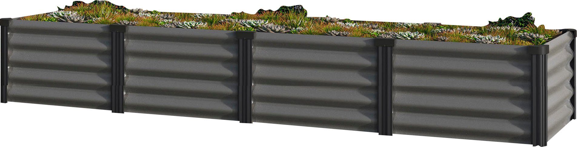 Vitavia Hochbeet Meta In&Out 401 L, BxTxH: 65x245x40 cm, granit/schwarz
