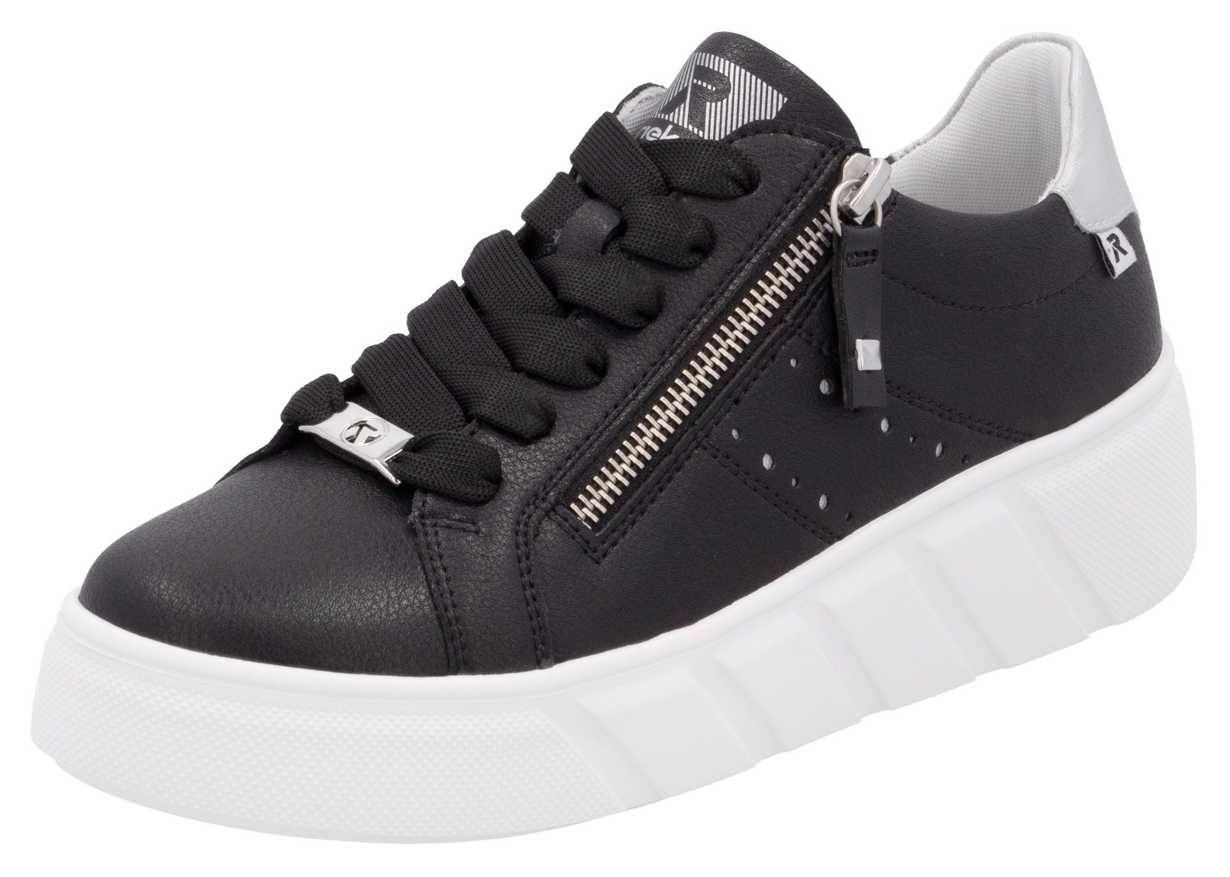 Rieker Sport Plateausneaker, Freizeitschuh, Halbschuh, Schnürschuh mit seit günstig online kaufen