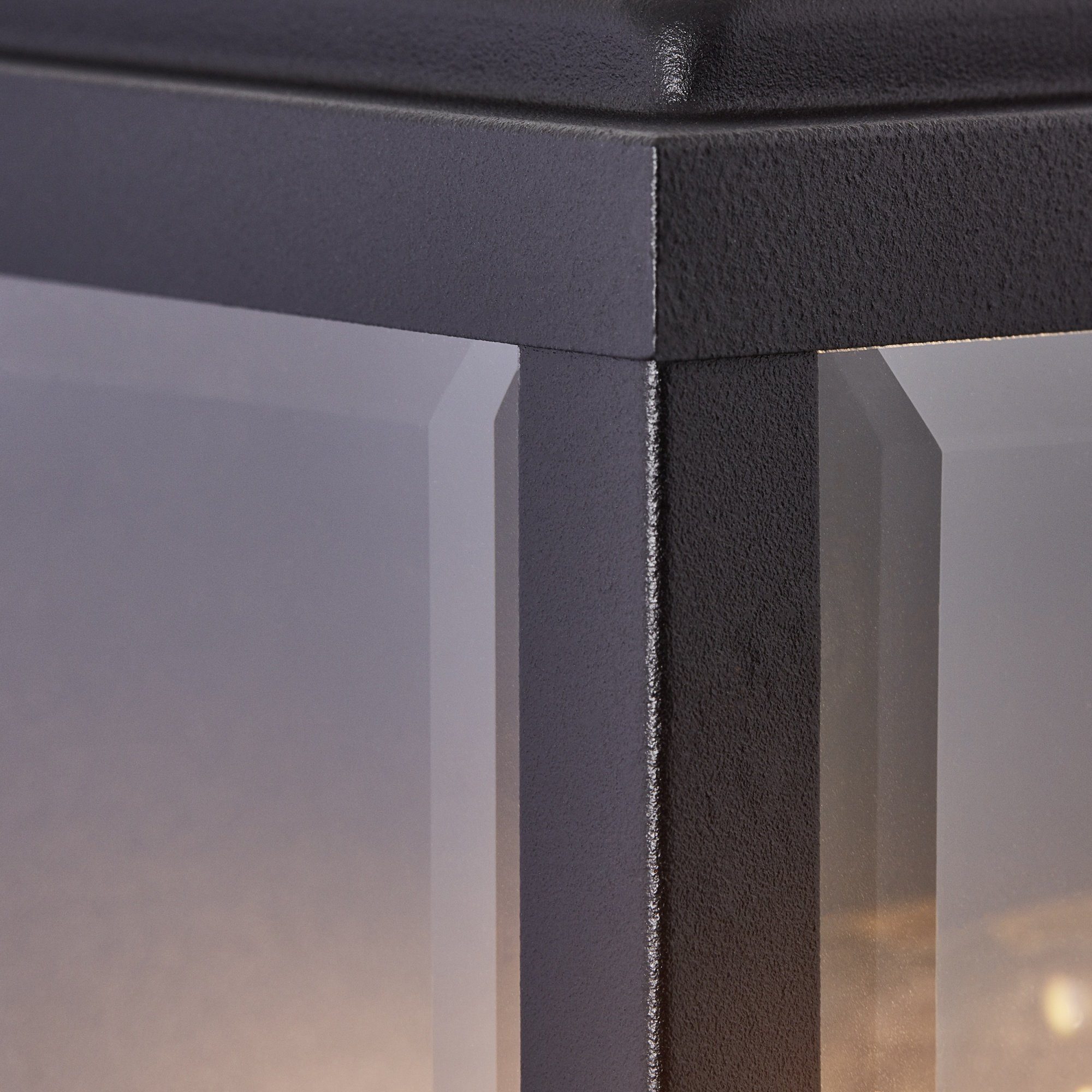 Lightbox Außen-Wandleuchte, cm, Metall/Glas, 12 Leuchtmittel, 16 ohne E27, schwarz Haustürbeleuchtung 25 x x