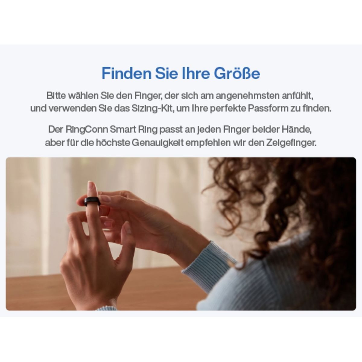 RingConn Activity Tracker Gen3 Sizing Kit; vor der Ringbestellung die Größe ermitteln (10-tlg., 10 maßstabsgetreue Ringe in den Größen 6 bis 15), Teste die Größe an deinem bevorzugten Finger
