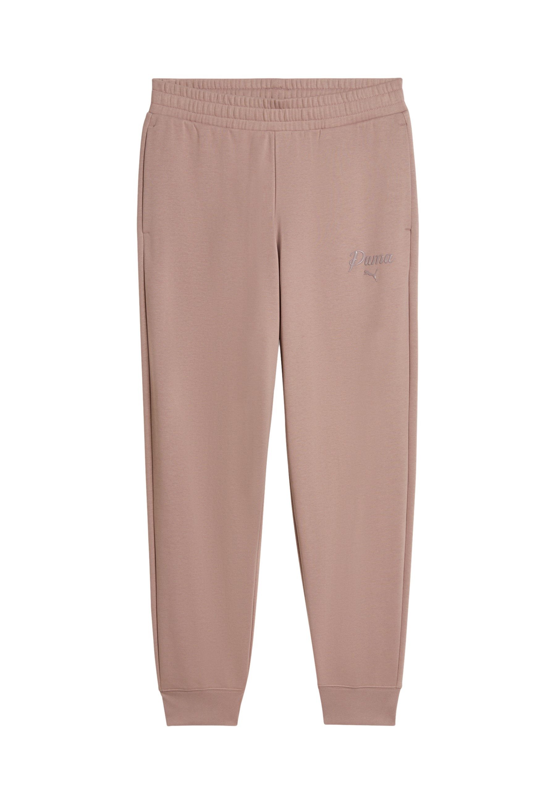 PUMA Sweathose Sweathose ESS SCRIPT Comfort Jogginghosen (1-tlg)