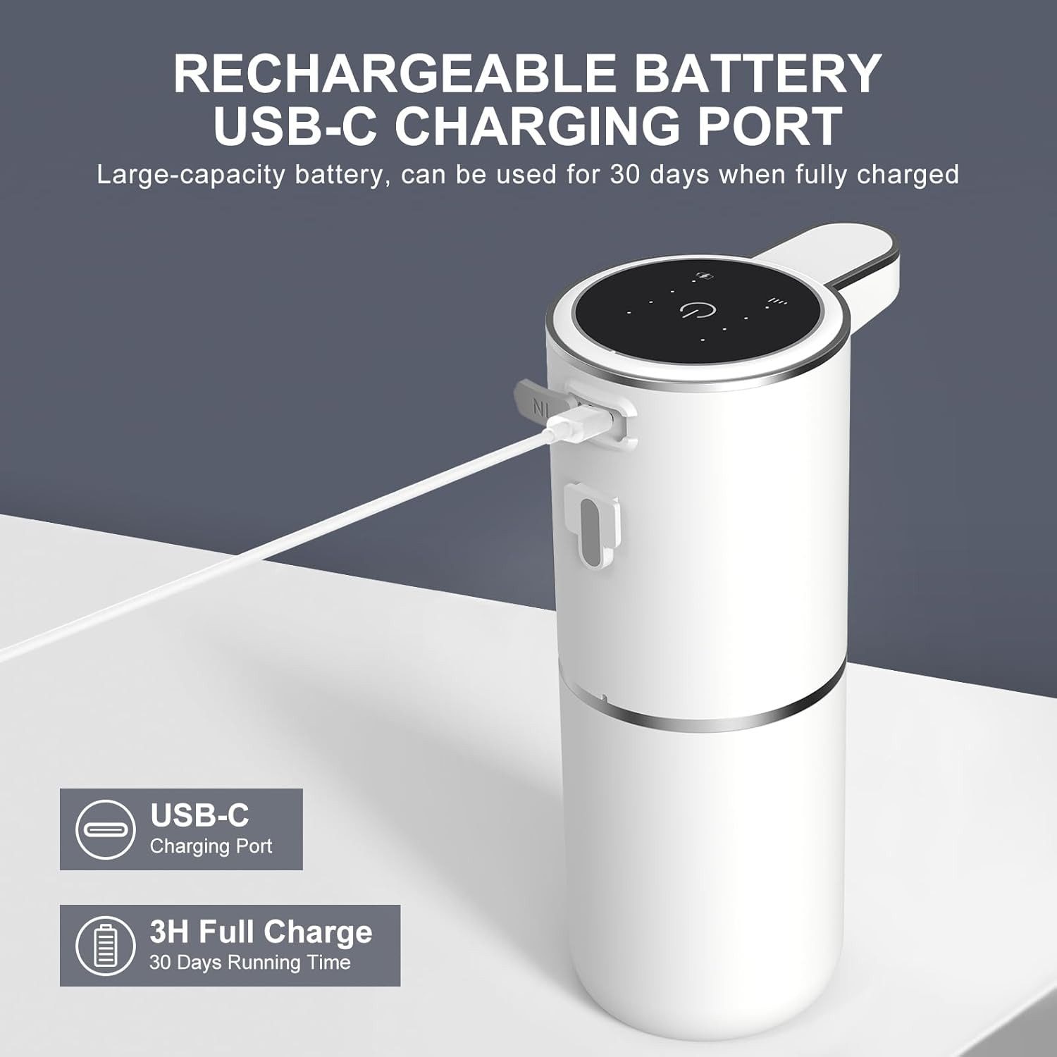 FELIXLEO Seifenspender Automatisch Flüssig Seifenspender Stromanzeige 380ml günstig online kaufen