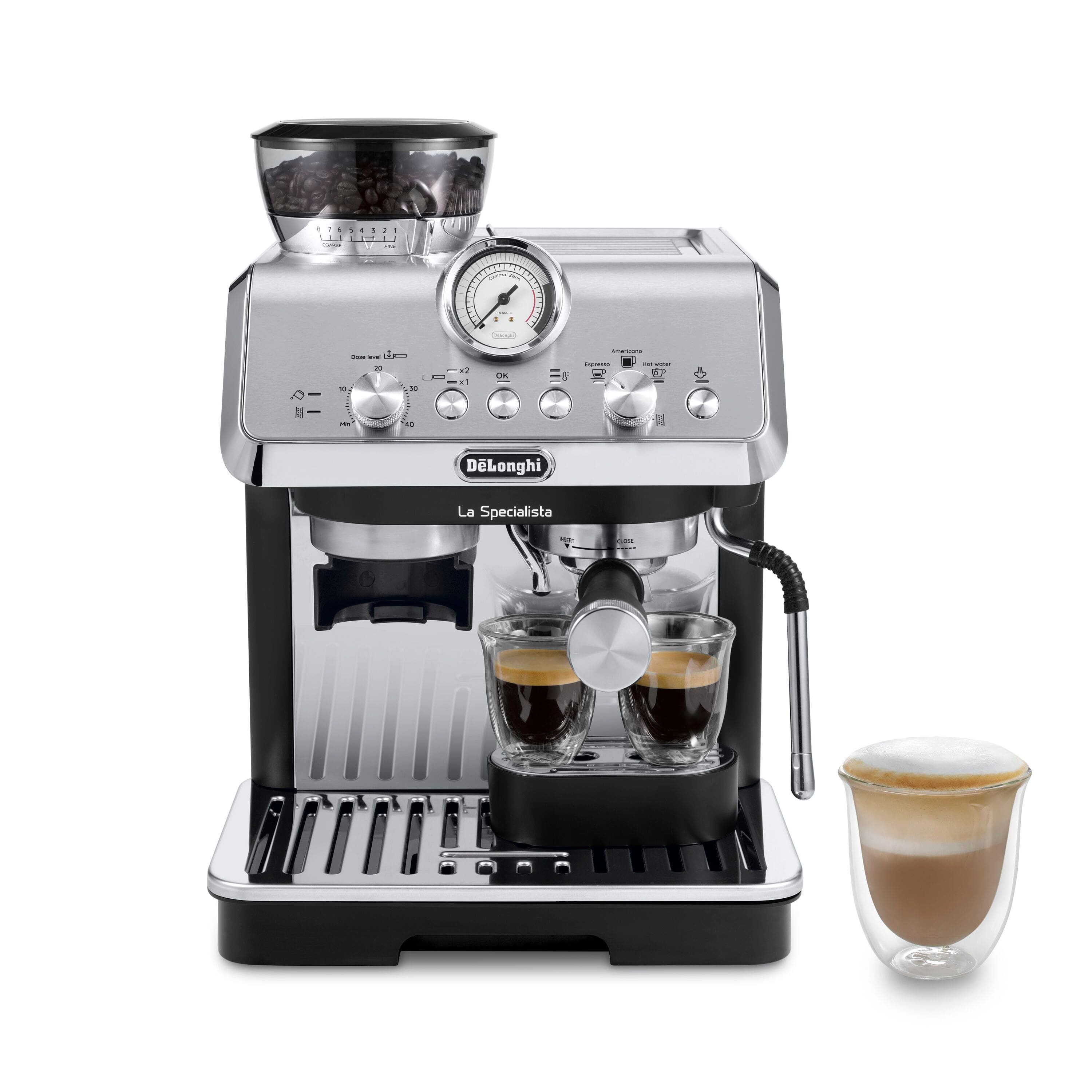 De'Longhi Espressomaschine La Specialista Arte EC9155.MB - 4 Rezepte, 8 Mahlgradeinstellungen, 8 Mahlgrade, 3 Temperaturen, Milchschaumdüse