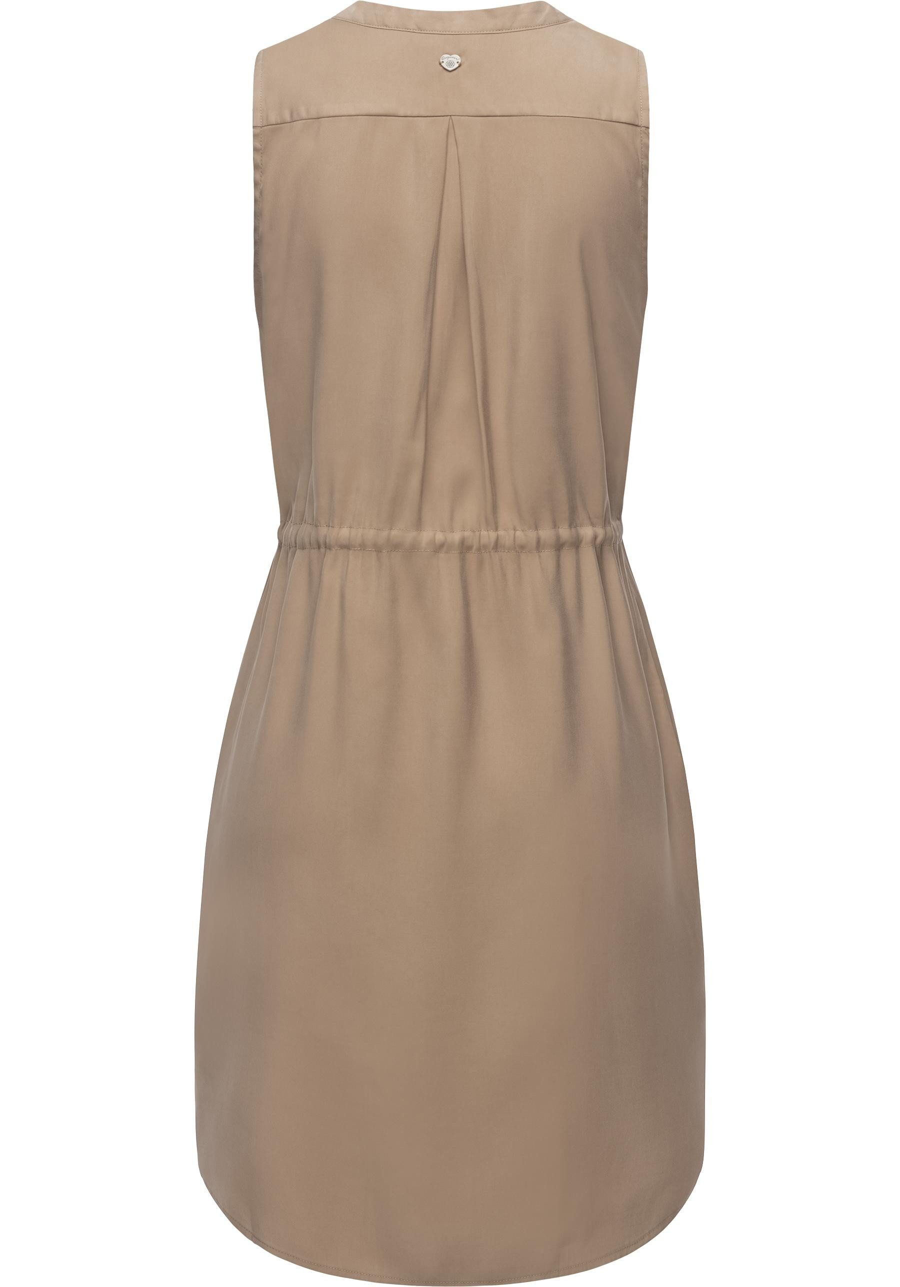 Ragwear Blusenkleid Roissin stylisches Sommerkleid mit Bindeband