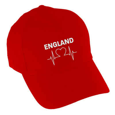 multifanshop Baseball Cap England - Herzschlag - Mütze