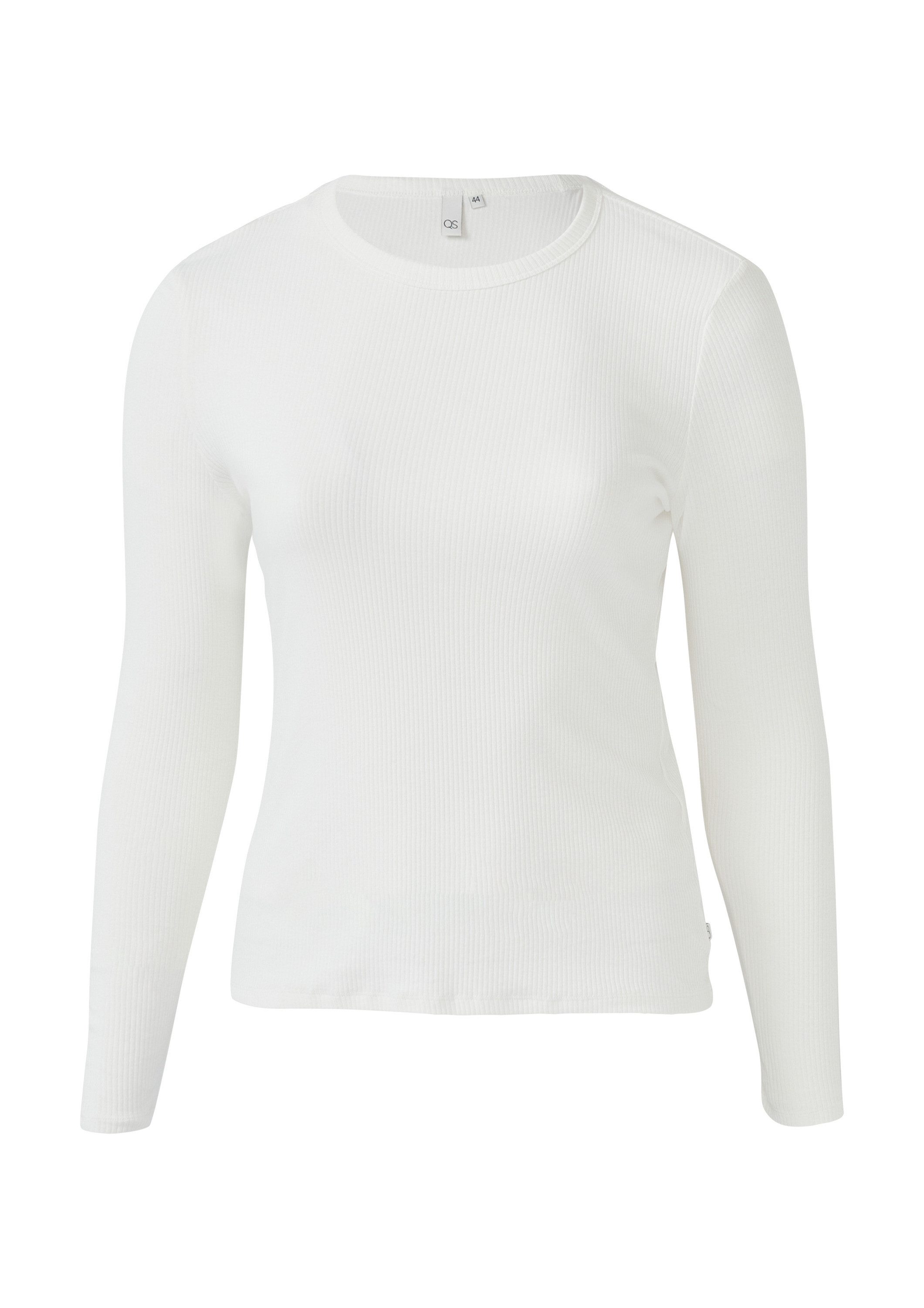 QS Langarmshirt T-Shirt Geripptes Longsleeve im günstig online kaufen