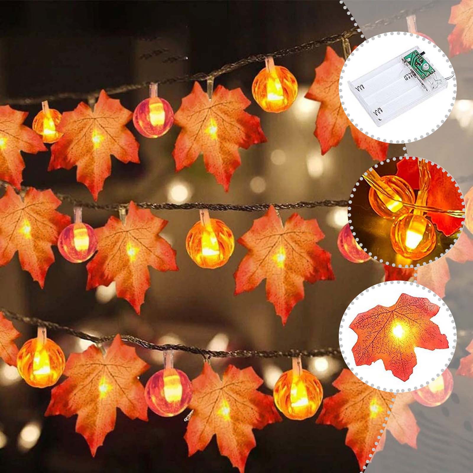 MUPOO LED-Lichterkette LED Nachtlicht Halloween Deko, 1.5/3/6m, 10/20/40LED günstig online kaufen