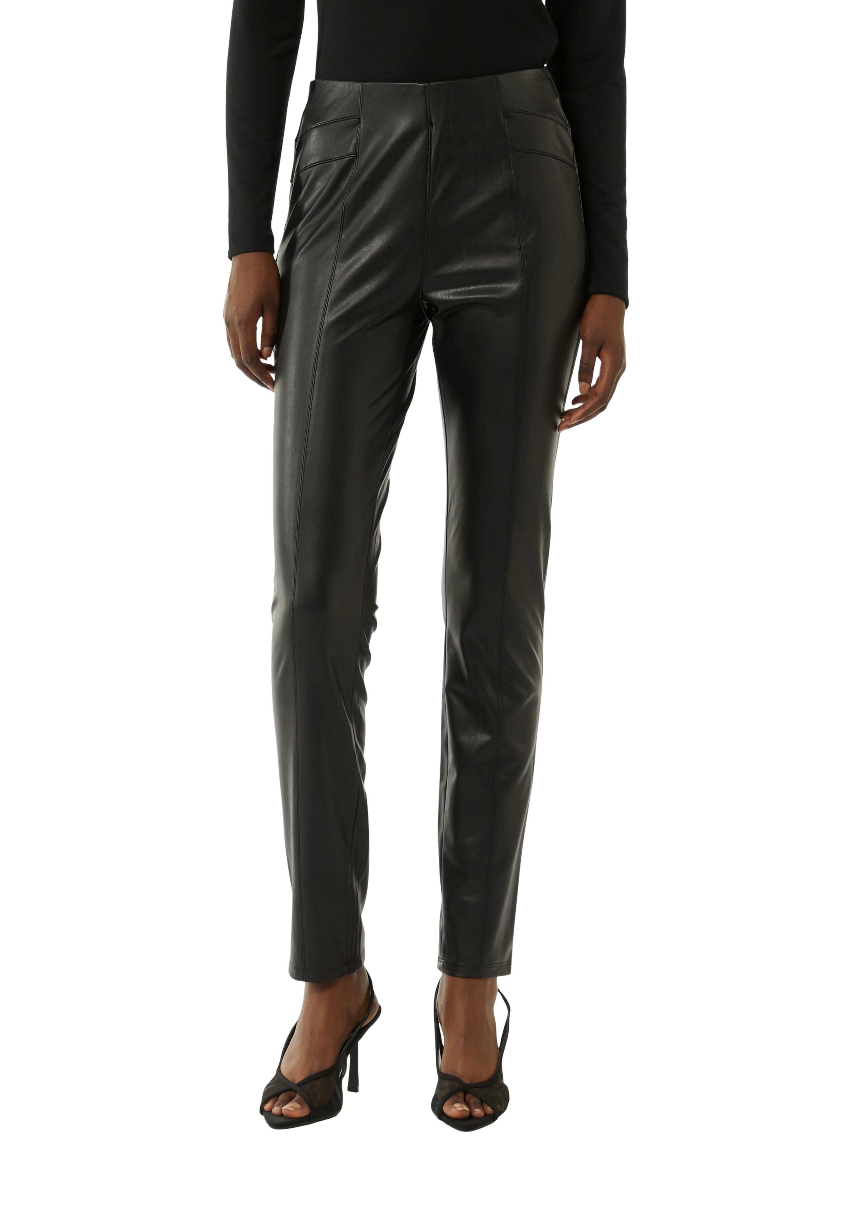 comma 7/8-Leggings aus Lederimitat günstig online kaufen