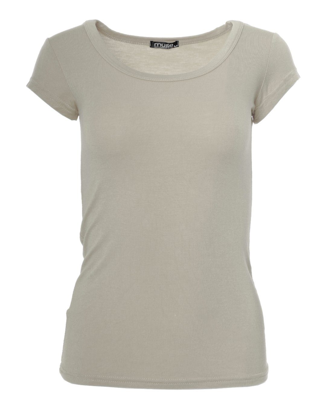 Muse T-Shirt Basic Kurzarm T-Shirt Skinny günstig online kaufen