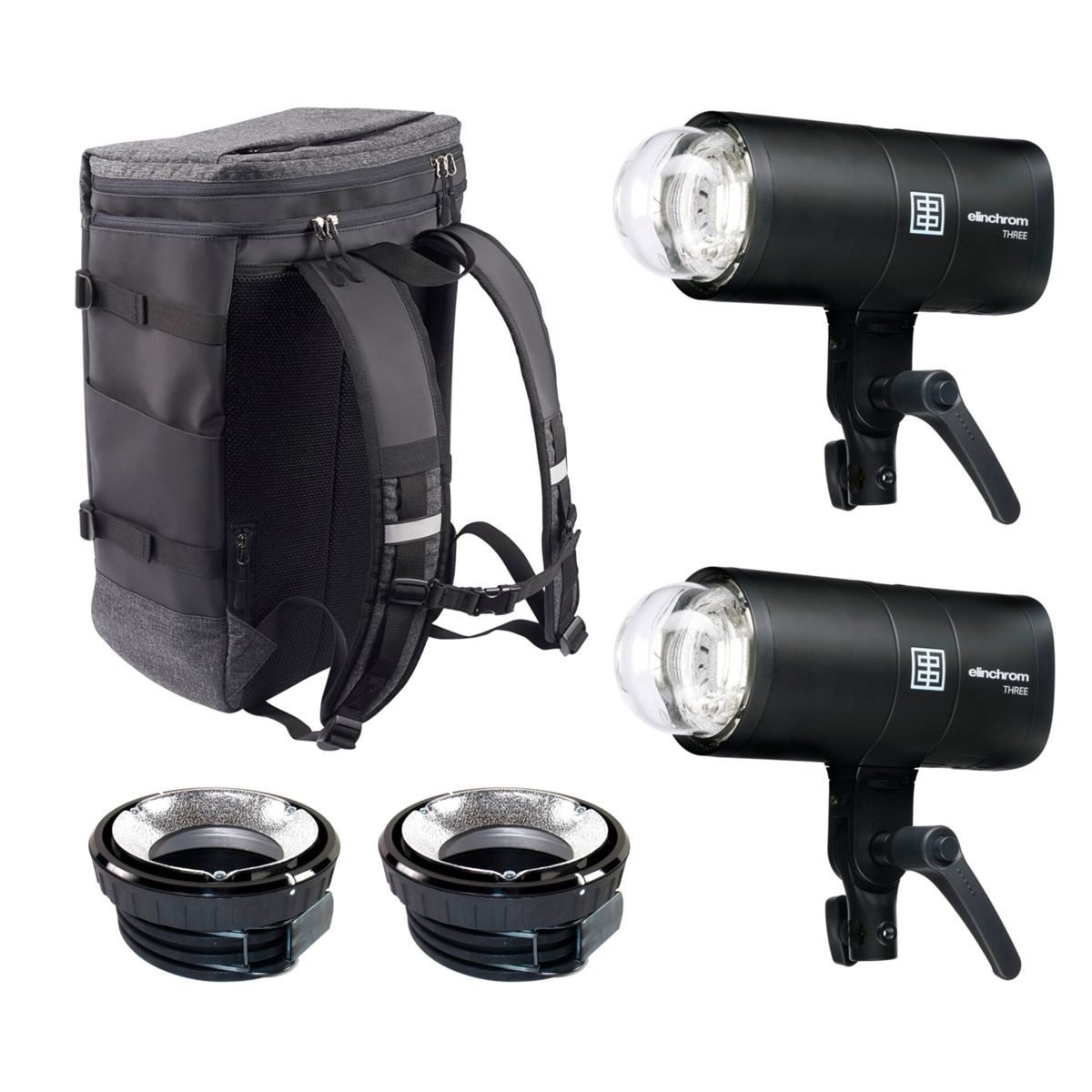Elinchrom THREE Off Camera Flash DUAL Kit Studio-Blitzgerät