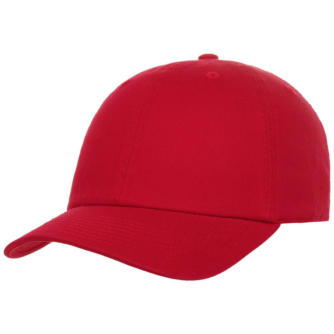 Atlantis Baseball Cap (1-St) Baseballcap Metallschnalle rot